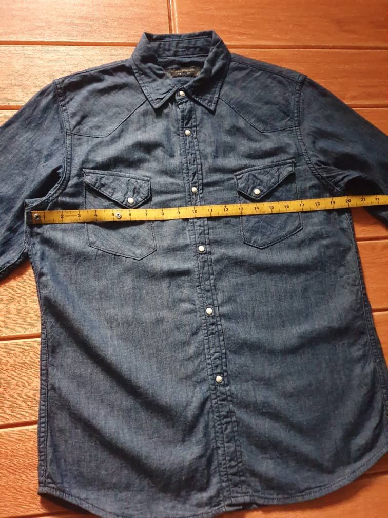 Japanese Brand 💥3 quater Nano univ blue western shirt Size US M / EU 48-50 / 2 - 7 Thumbnail