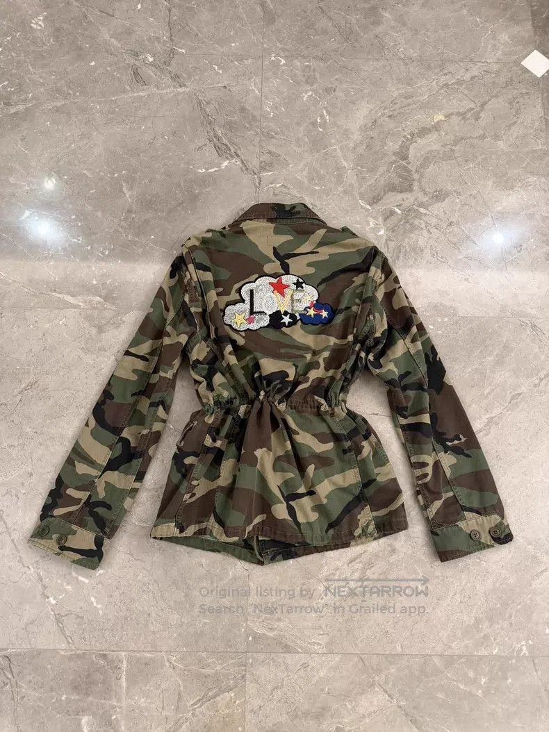 Saint Laurent Paris Saint Laurent Paris Camouflage Embroidered Utility Drawcor Size US S / EU 44-46 / 1 - 1 Thumbnail