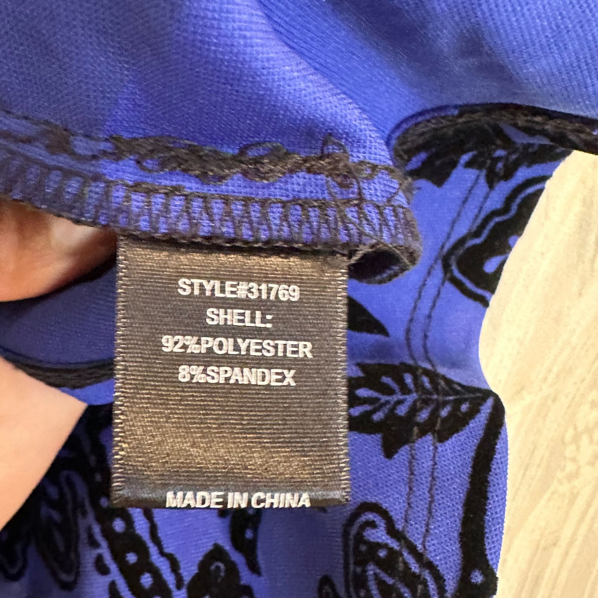 Other ✨Under Skies Size S Women's Elegant Blue & Black Floral Slee Size S / US 4 / IT 40 - 3 Thumbnail