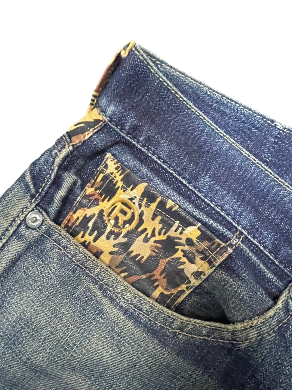 Bape Vintage Bape Star Selvedge Faded Distresed Denim Size US 35 - 7 Thumbnail