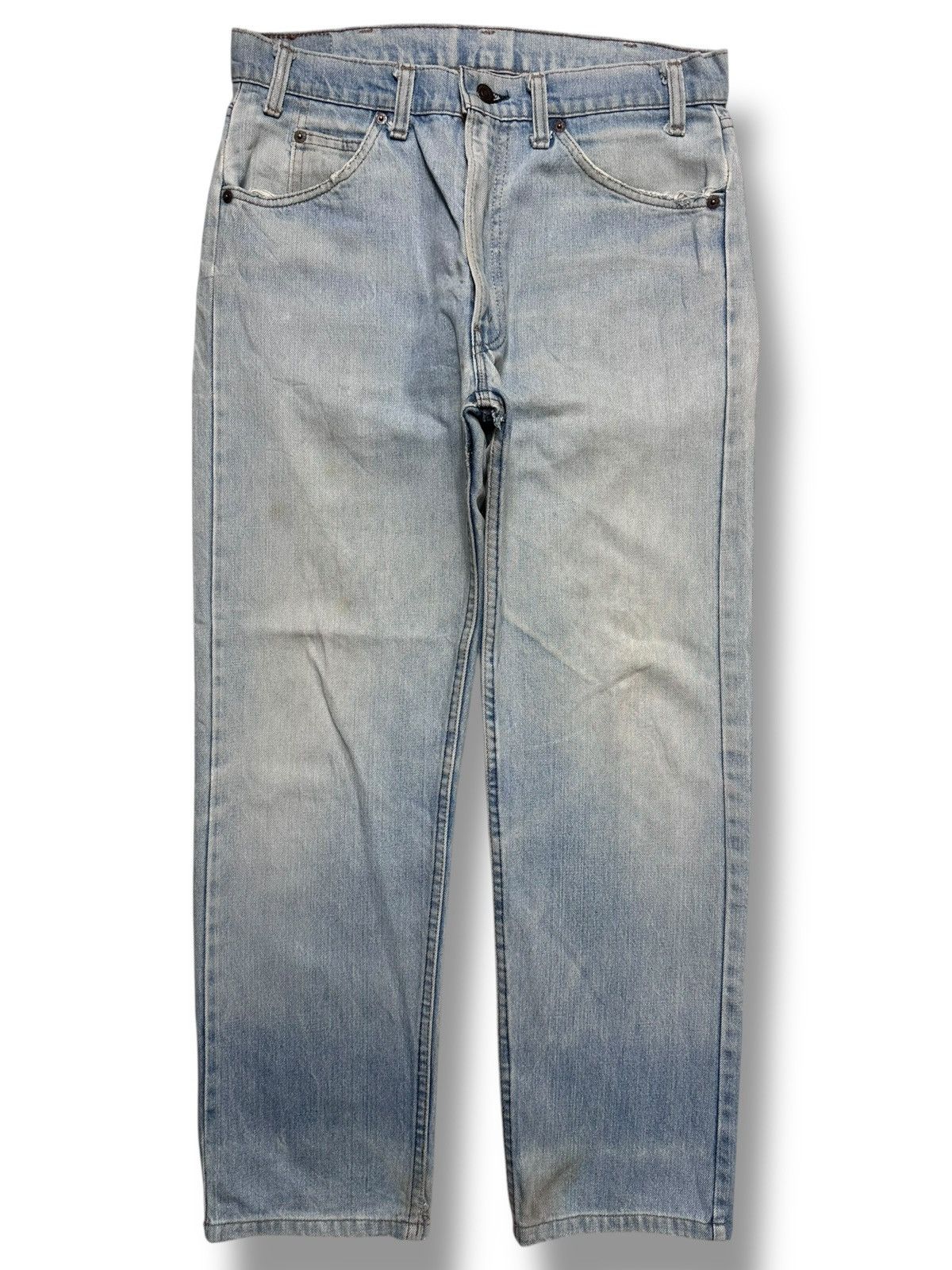 Levi's Vintage 70s Levi's 505 Straight-Leg Denim Jeans Light Wash Size US 33 - 1 Thumbnail