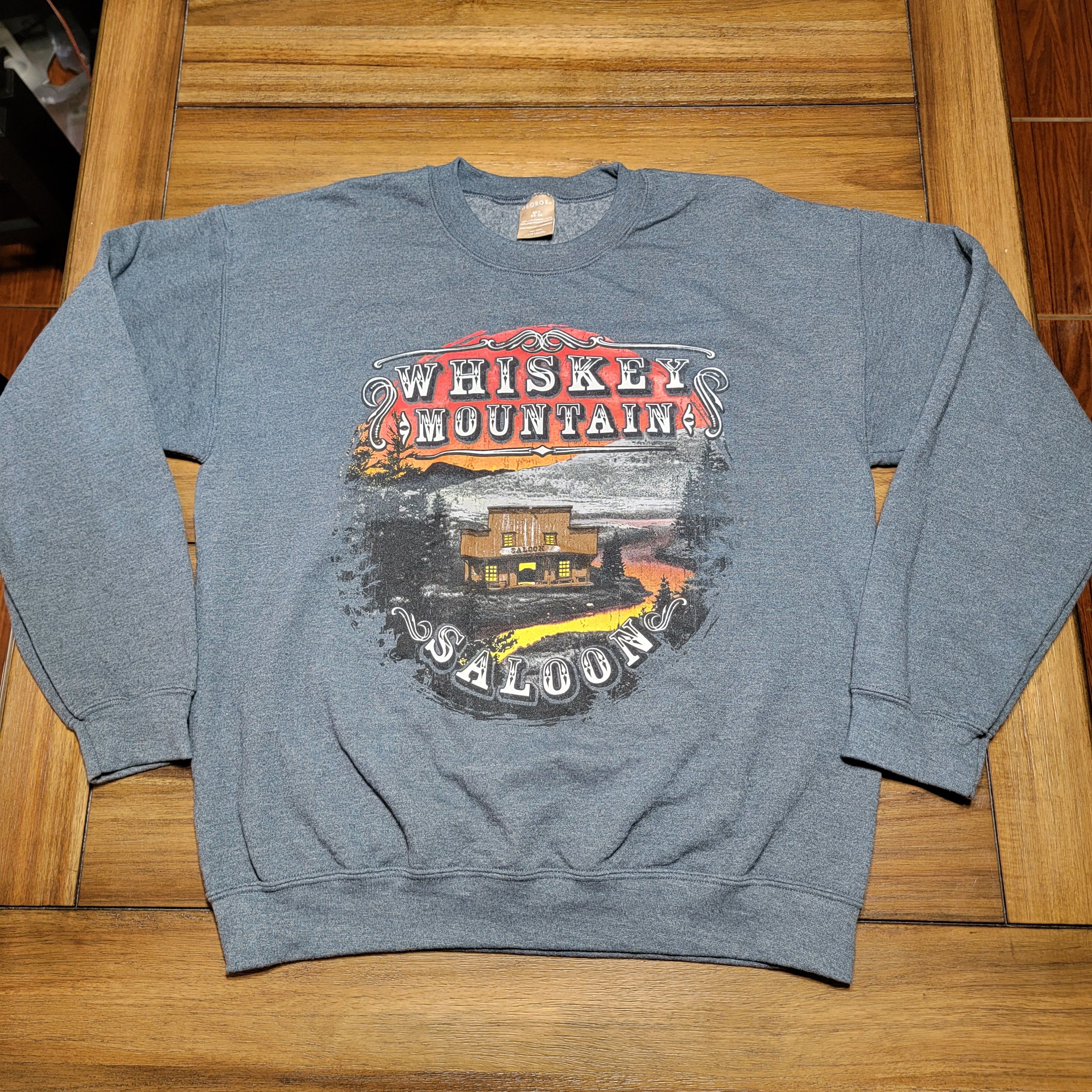 George George LS Sweatshirt "Whiskey Mountain Saloon" - S (34-36) Size L / US 10 / IT 46 - 1 Thumbnail