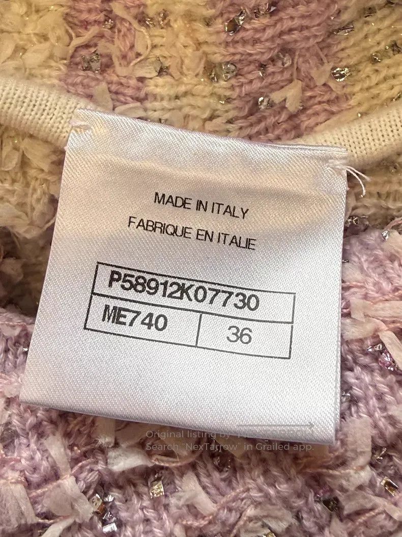 Chanel Chanel Pink slanted shoulder tweed sleeveless Size XS / US 0-2 / IT 36-38 - 6 Thumbnail