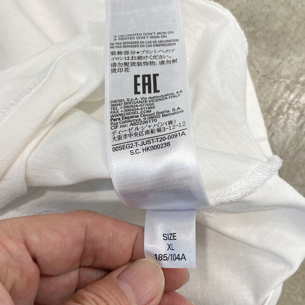 Diesel Diesel Spiky Font Tee ( Not Y Project) Size US XL / EU 56 / 4 - 7 Thumbnail