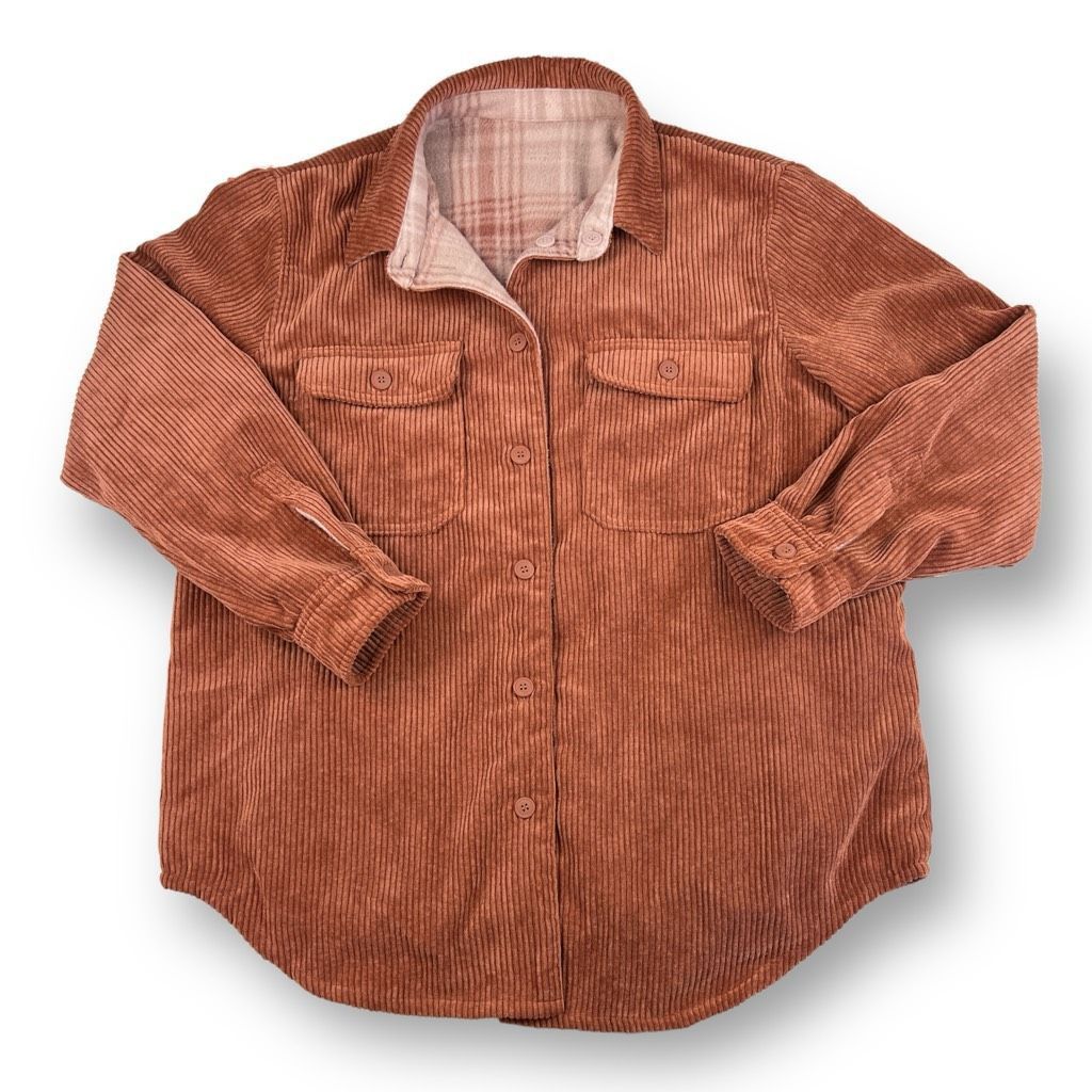 Other Love Tree Reversible Corduroy Plaid Jacket Shacket Size Medi Size M / US 6-8 / IT 42-44 - 3 Thumbnail
