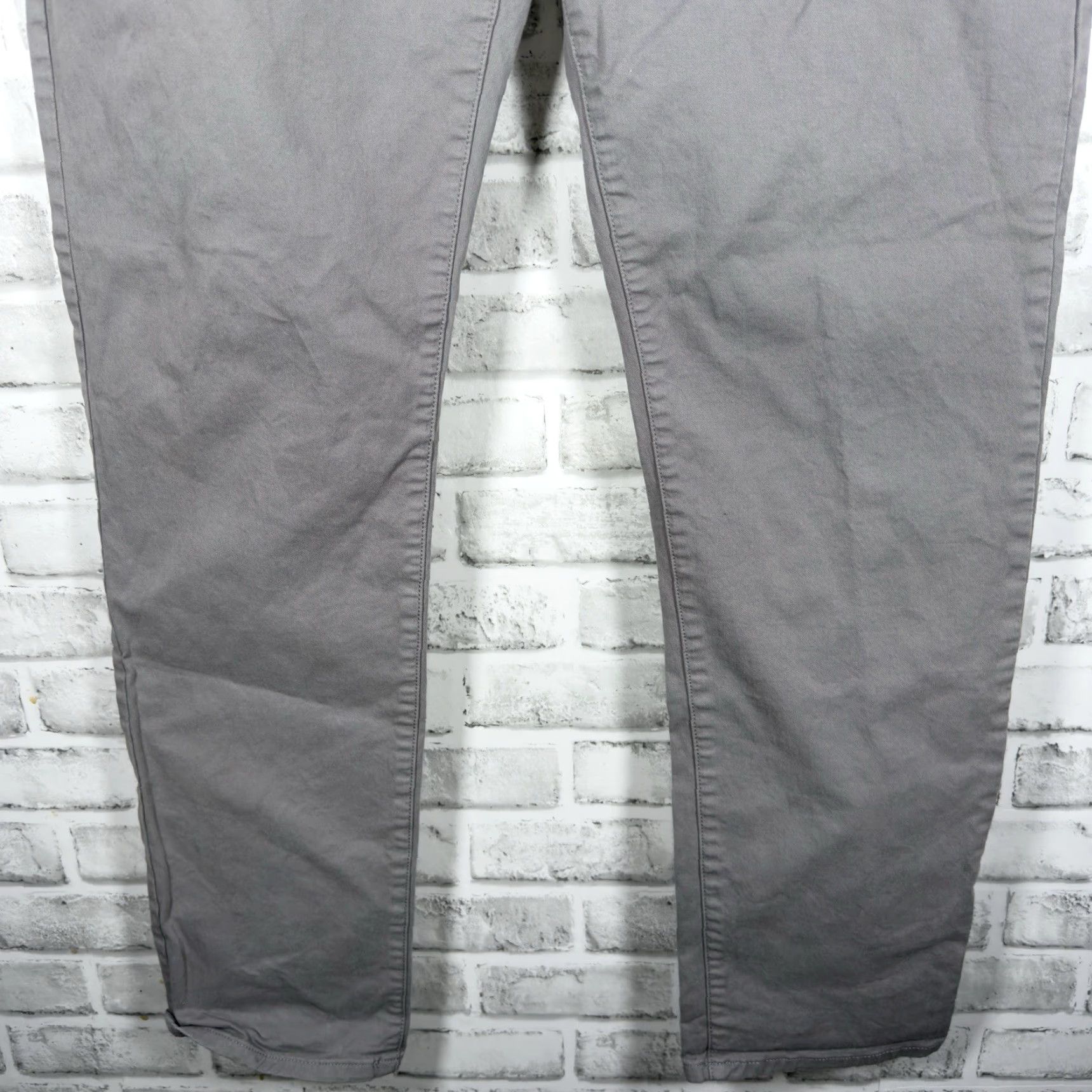 Flint And Tinder Flint And Tinder Pants Tapered Fit Gray Casual Mens 36x32 Chino Size US 36 / EU 52 - 3 Thumbnail
