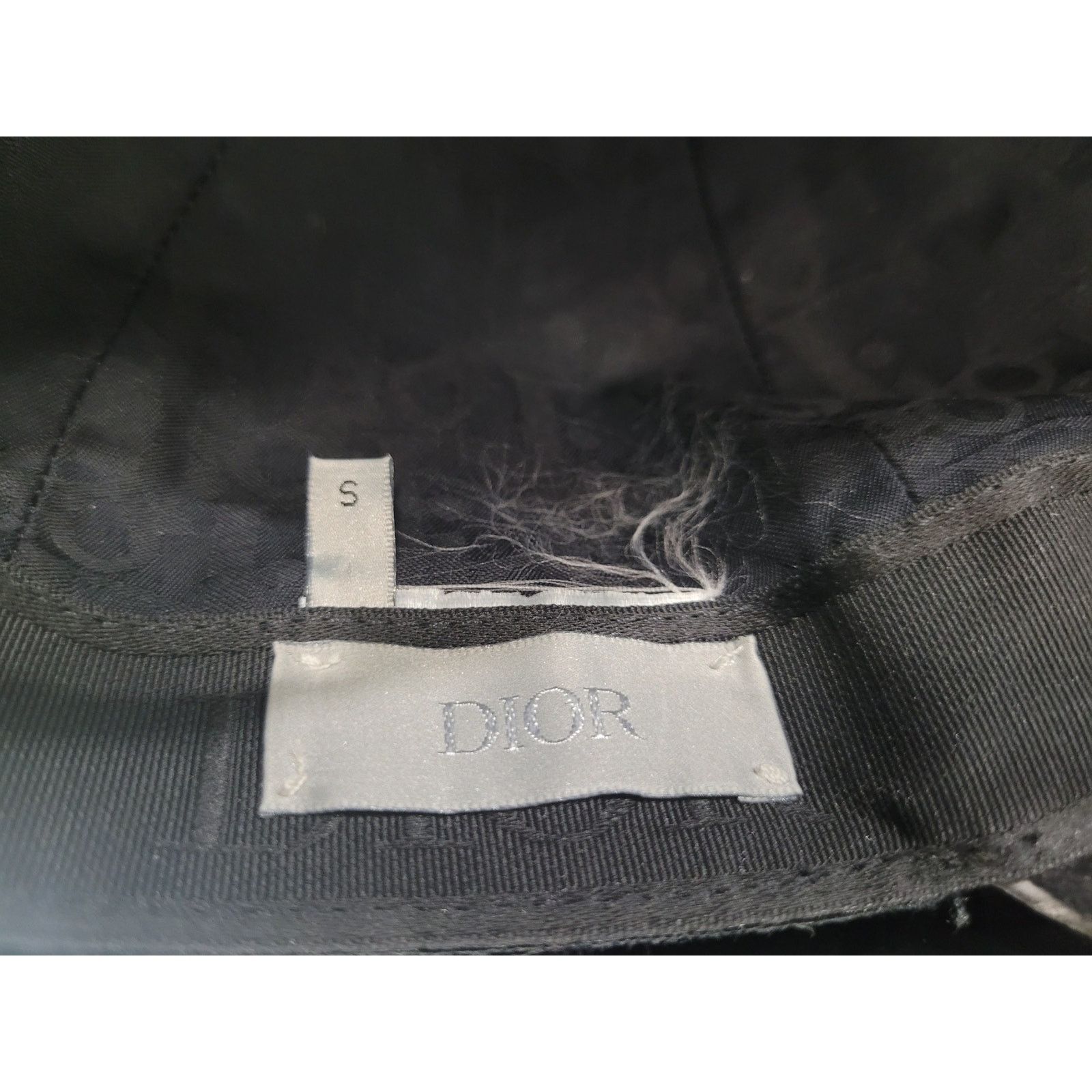 Dior Dior Logo Print Black Cotton Baseball Cap - Size S Size ONE SIZE - 5 Thumbnail