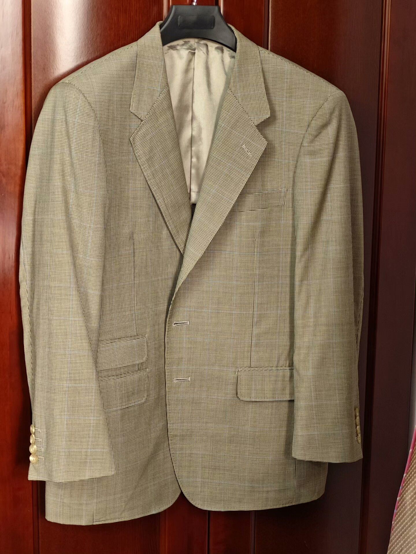 Japanese Brand Custom Italian Wool Blend Suit Jacket Size US L / EU 52-54 / 3 - 1 Thumbnail