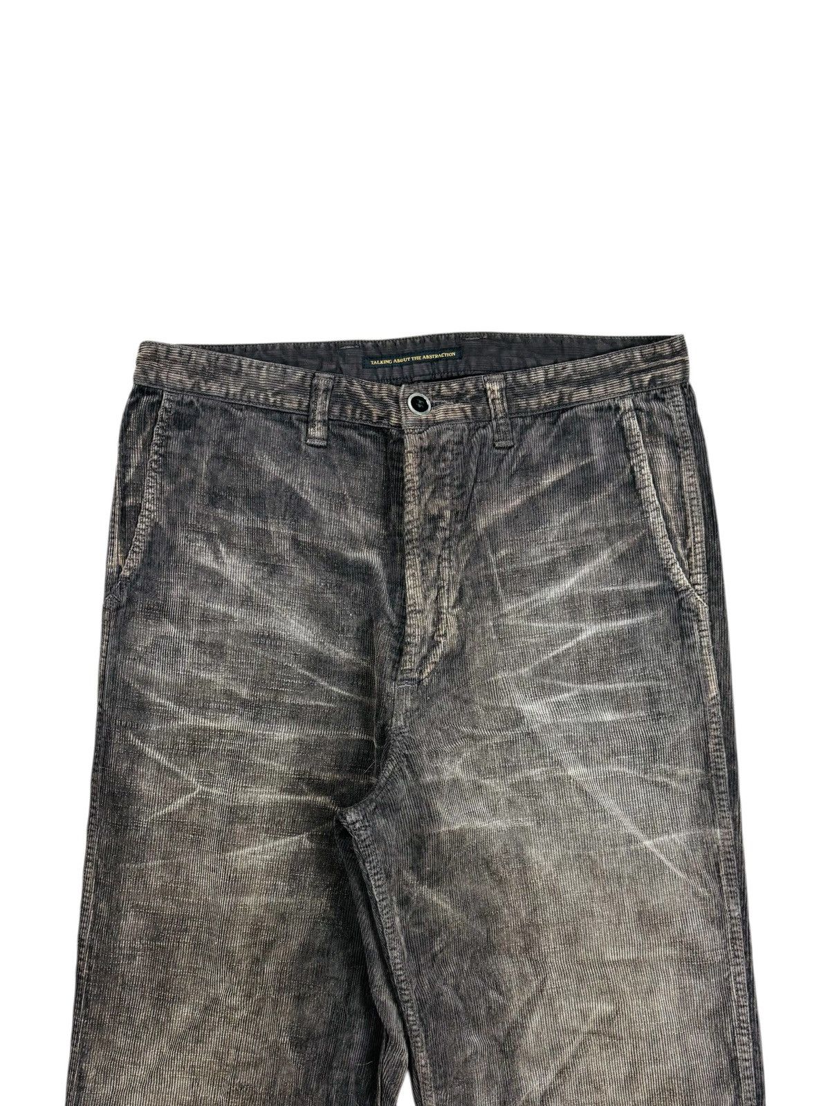 TALKING ABOUT THE ABSTRACTION 2000s Talking About Abstaction Waxed Clawmark Corduroy Pants Size US 29 - 3 Thumbnail