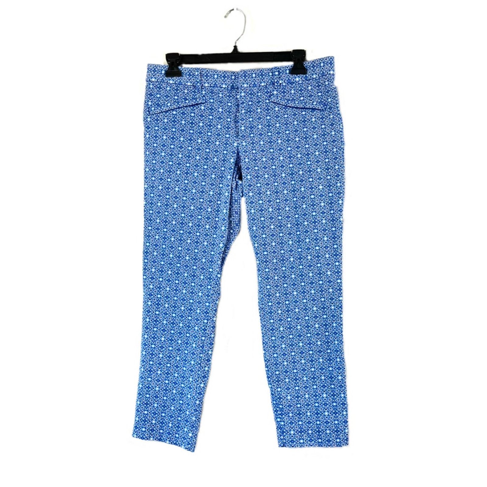 Gap Women's Blue Pattern Gap Slacks 12 Size 34" / US 12 / IT 48 - 1 Thumbnail