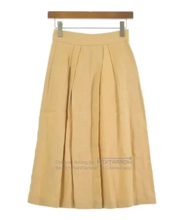 Hermes Hermes Light Camel Linen Skirt Size 42" / US 20 - 1 Thumbnail