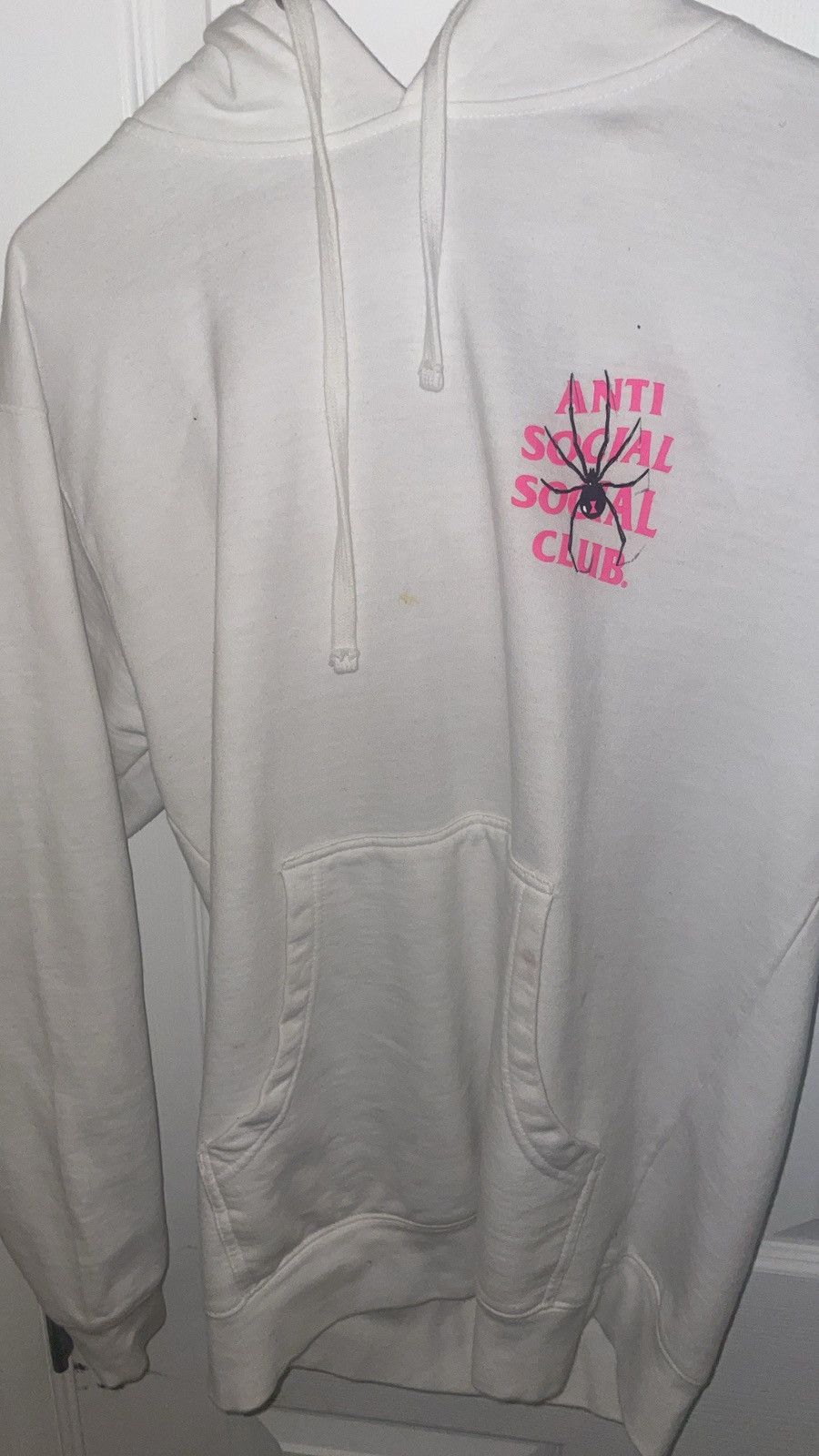 image of Anti Social Social Club Antisocial Club Hoodie in White, Men's (Size Medium)