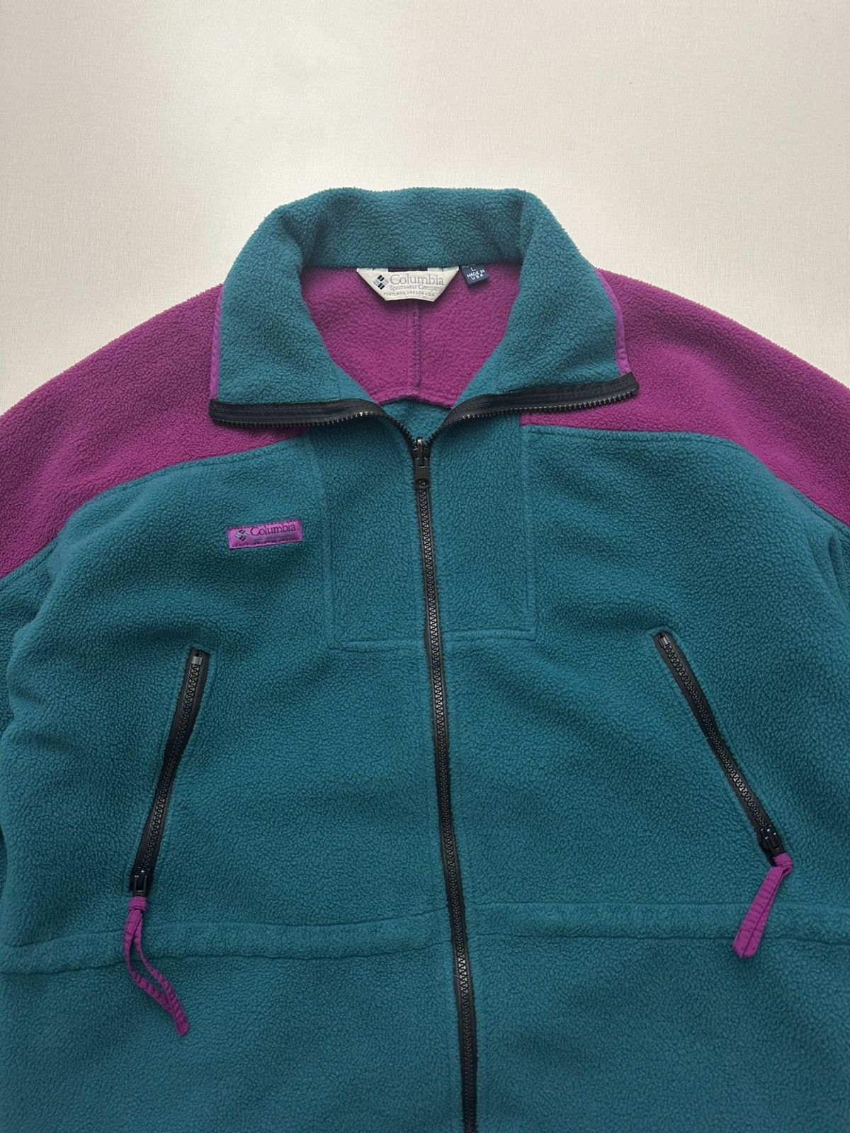 Columbia × Vintage Vintage 90s Columbia Women's Large Fleece Jacket Made In USA Size L / US 10 / IT 46 - 4 Thumbnail