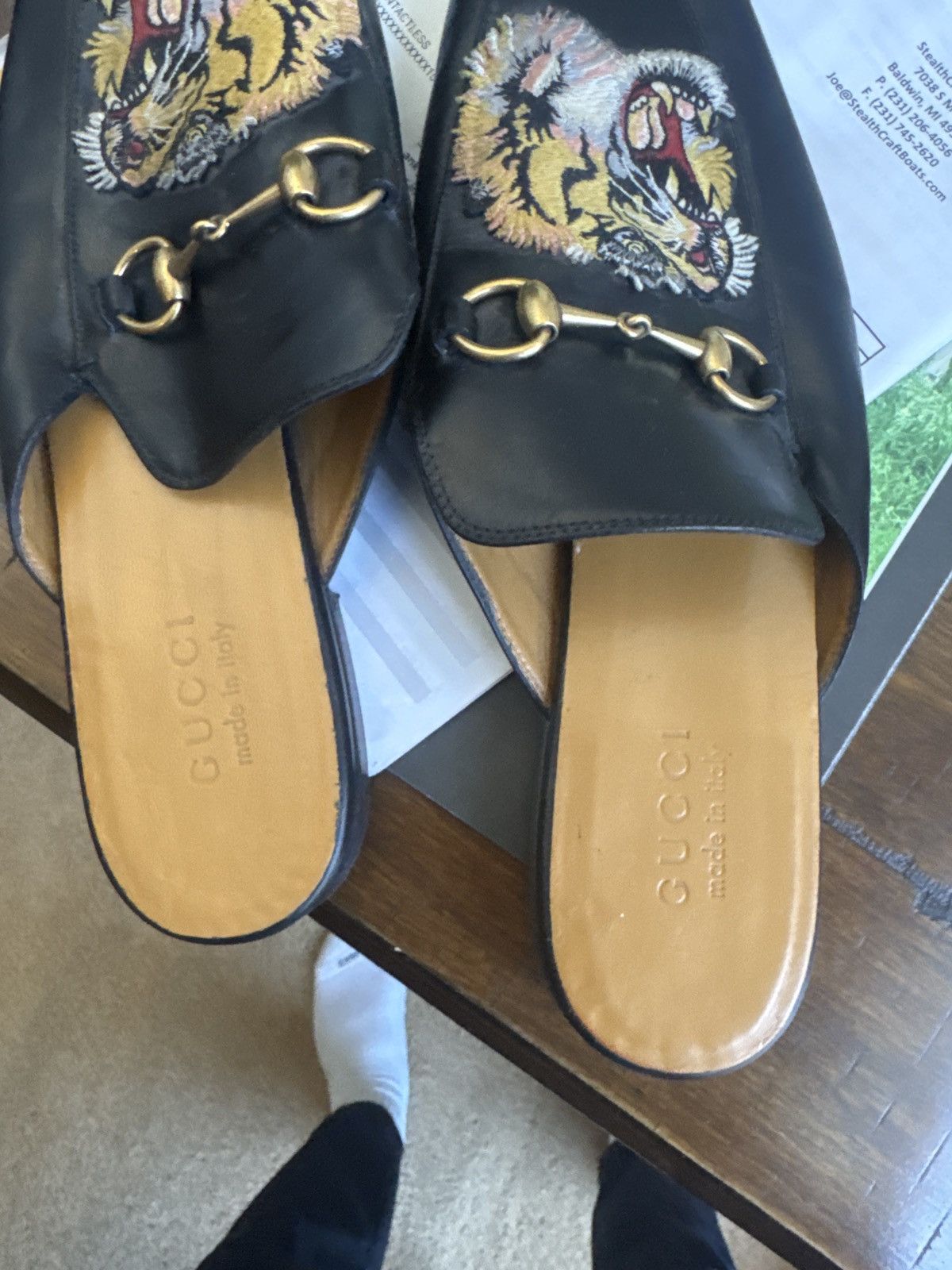 Gucci Gucci Princetown tiger slippers Size US 10 / EU 43 - 2 Thumbnail