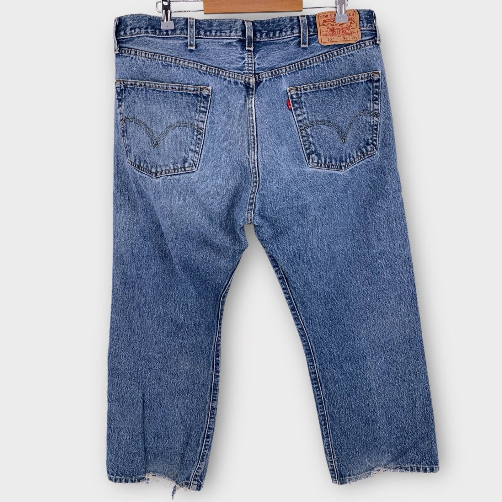 Levi's VTG Levi's 501 Button Fly Straight Leg 39x28.5" Jeans Size US 39 - 3 Thumbnail