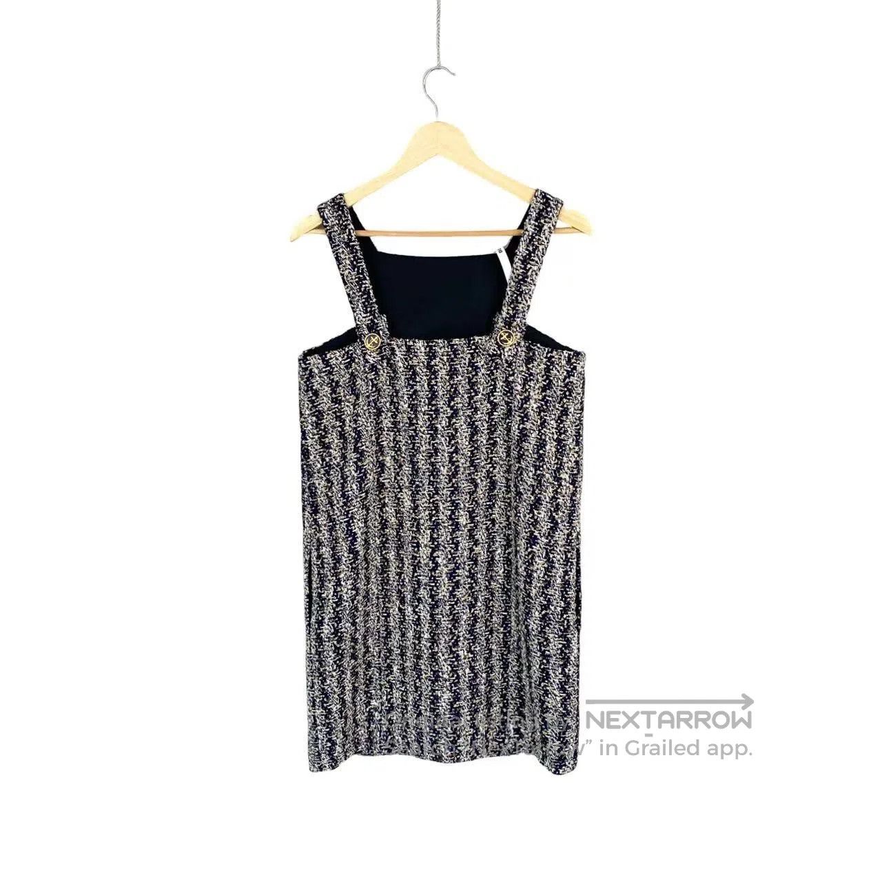 Louis Vuitton Louis Vuitton Logo tweed sleeveless dress| Size XS / US 0-2 / IT 36-38 - 2 Thumbnail