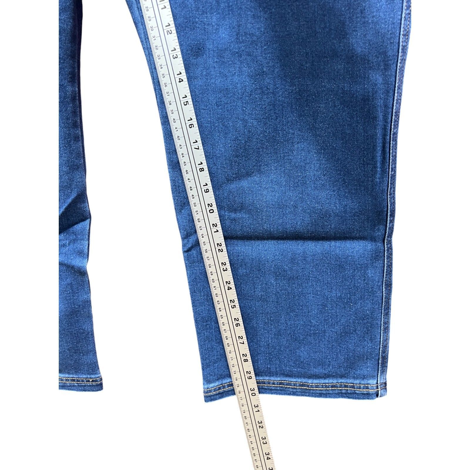 Other Knox Rose- Women's High-Rise Jeans Elastic Waistband Relaxed Size 34" / US 12 / IT 48 - 6 Thumbnail