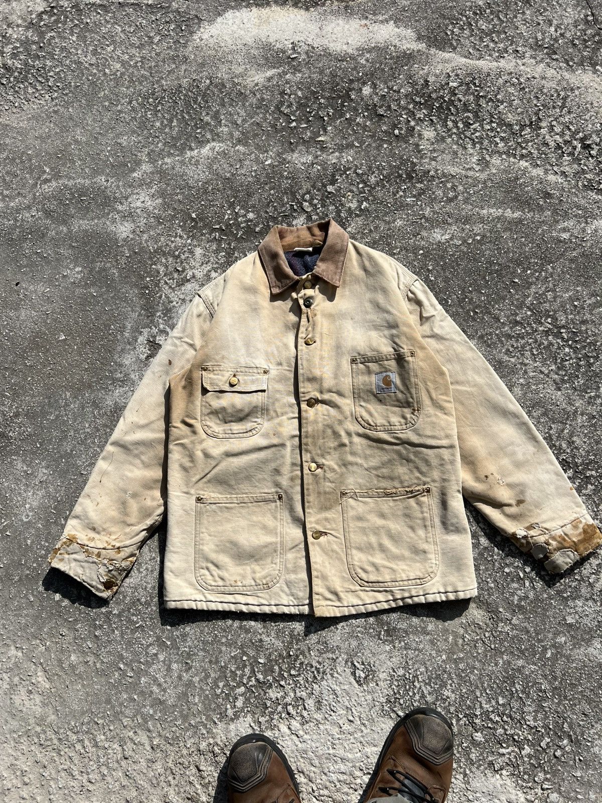 Carhartt Vintage 80s Carhartt Chore Coat Jacket Size US M / EU 48-50 / 2 - 8 Thumbnail