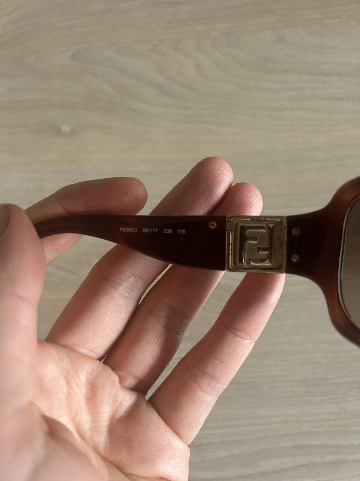 Fendi FF Tortoiseshell Sunglasses Size ONE SIZE - 6 Thumbnail