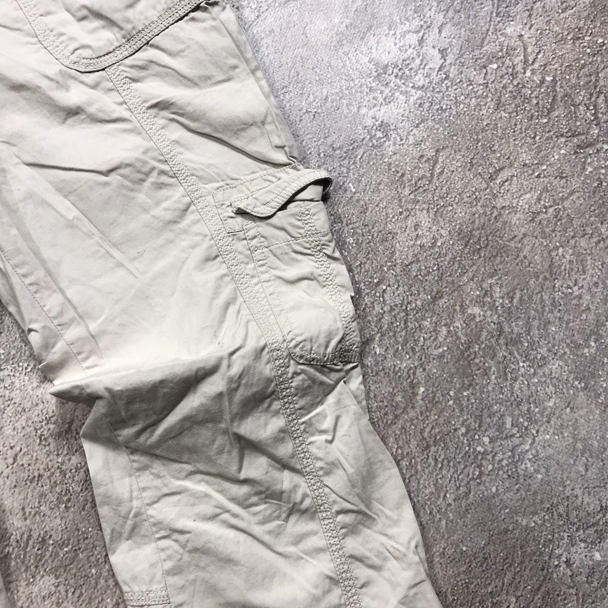 Vintage Vintage 90s Baggy Cargo Pants Parachute Flared Grunge 30 Size 30" / US 8 / IT 44 - 4 Thumbnail