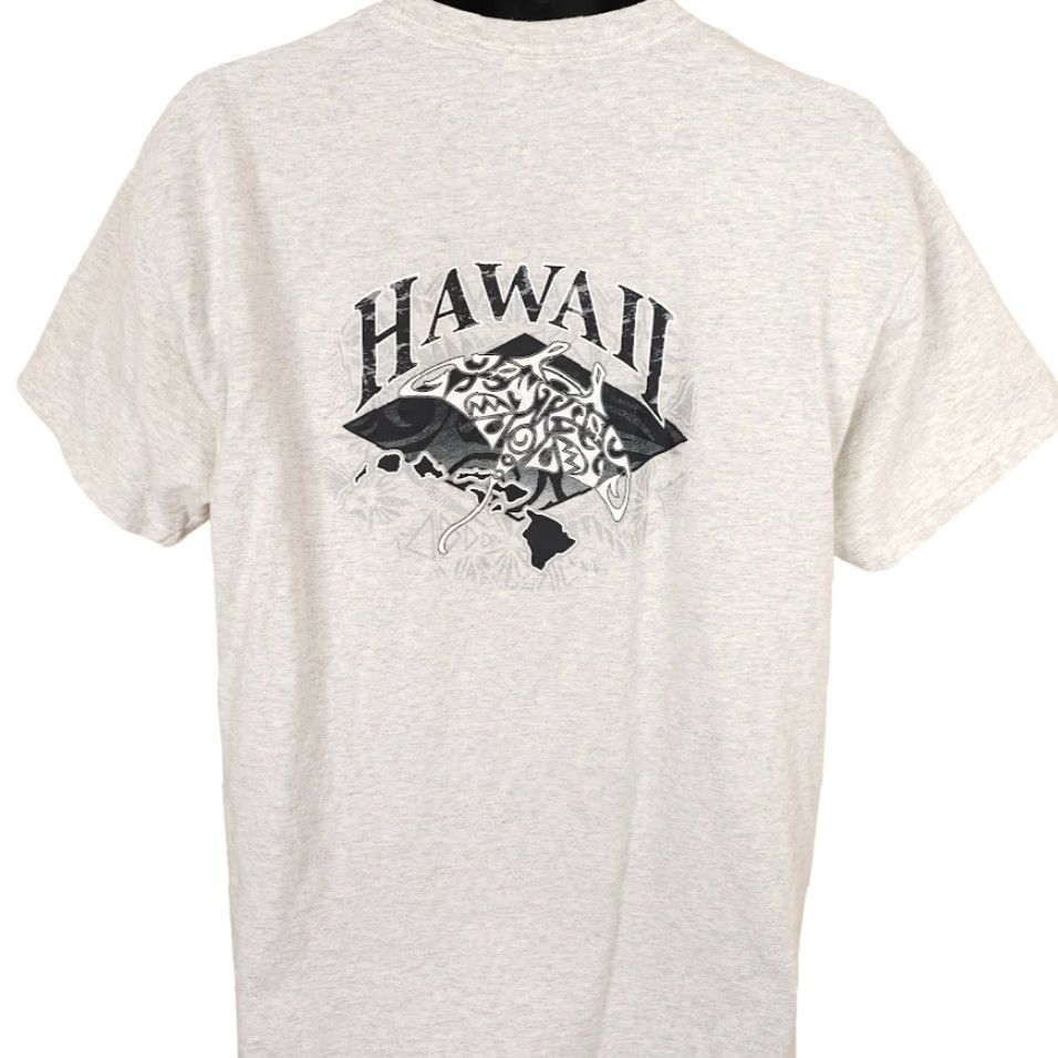 Hanes Hanes Hawaii Stingray T Shirt Mens L Gray Hawaiian Surfer Destination Shirt Mens Size US L / EU 52-54 / 3 - 4 Thumbnail