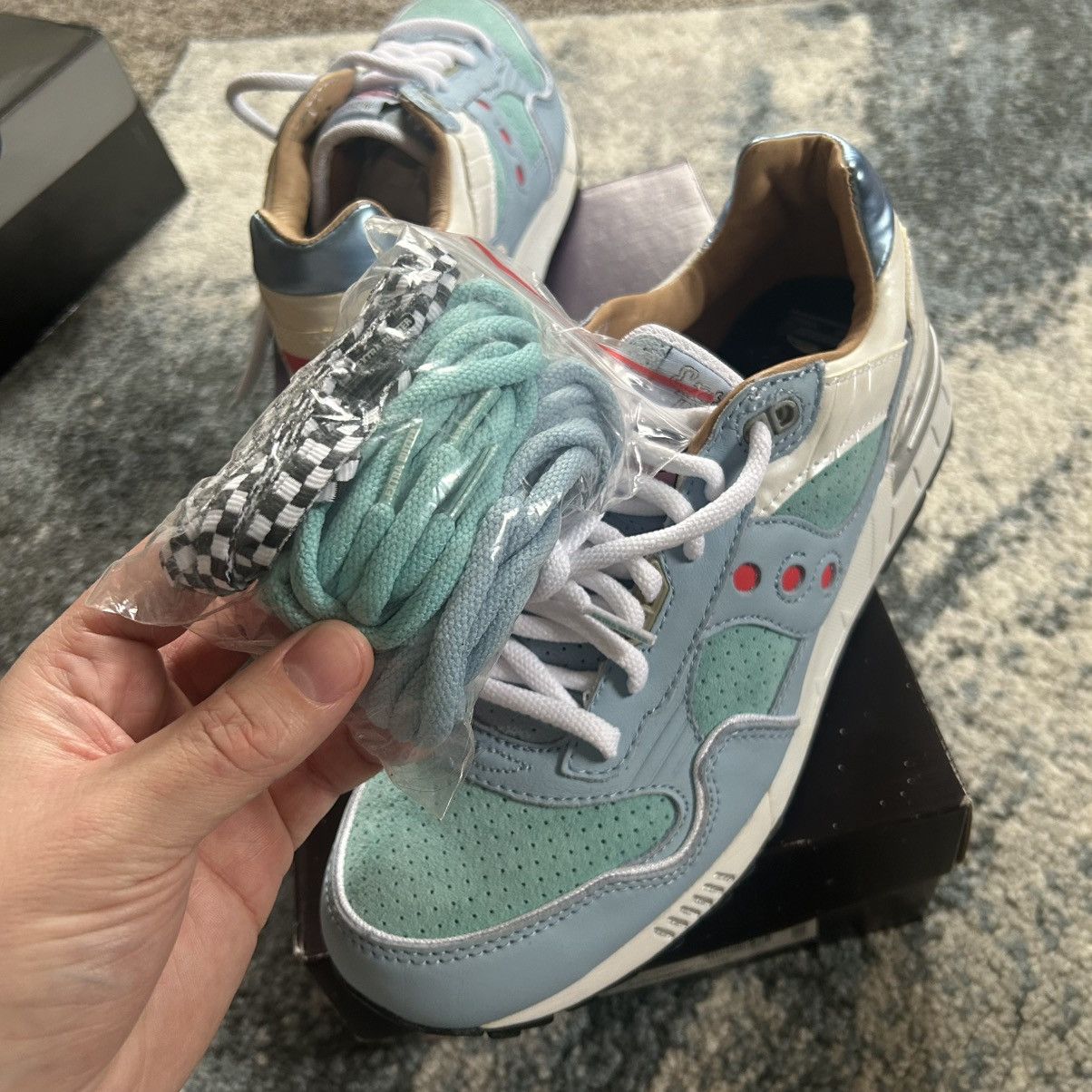 Extra Butter S70337-1 2016 Saucony SHADOW 5000 FOR THE PEOPLE BABY BLUE Size US 8.5 / EU 41-42 - 11 Thumbnail