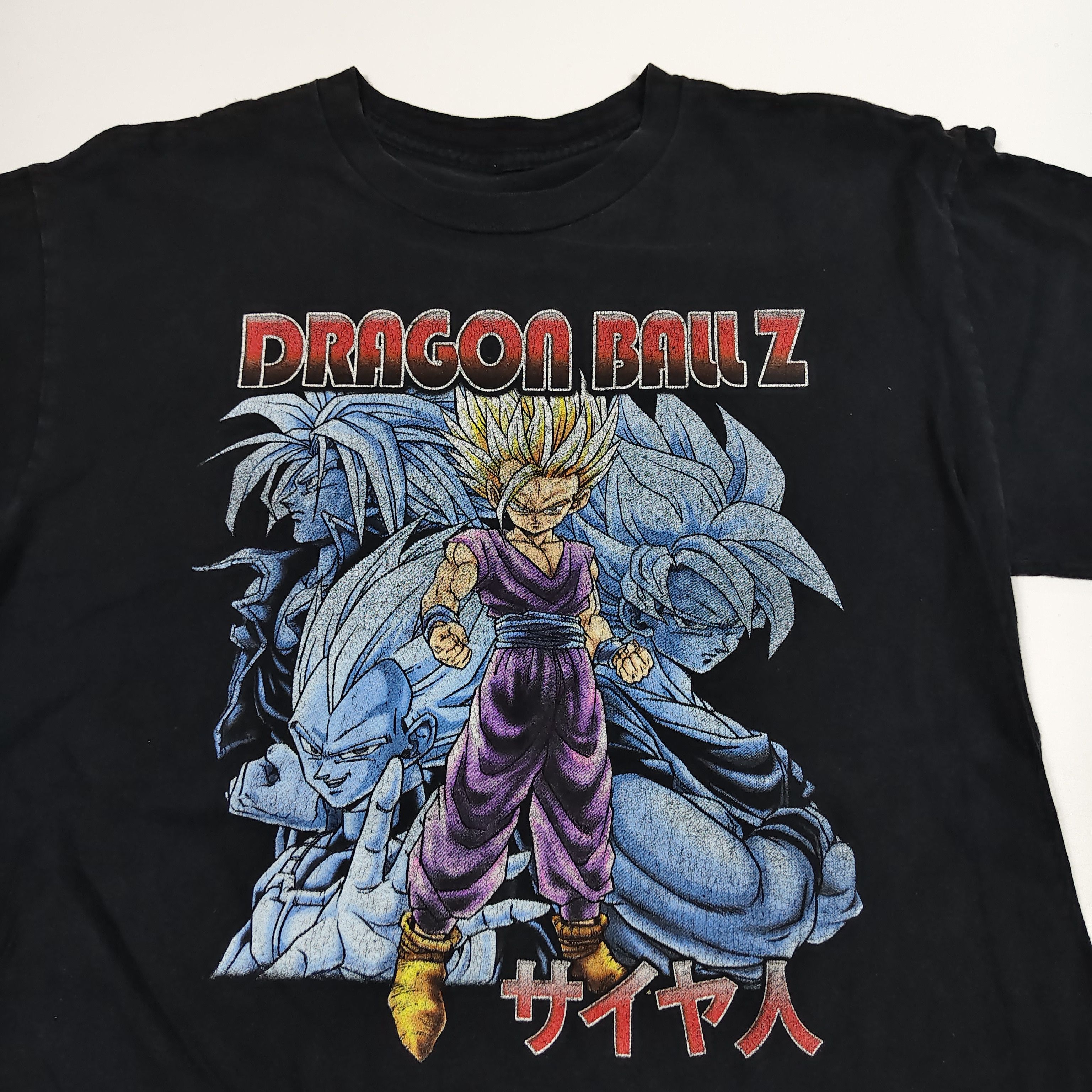 Anime Vintage Dragon Ball Z Gohan Saiyan Graphic Anime Tee #F Size US M / EU 48-50 / 2 - 3 Thumbnail