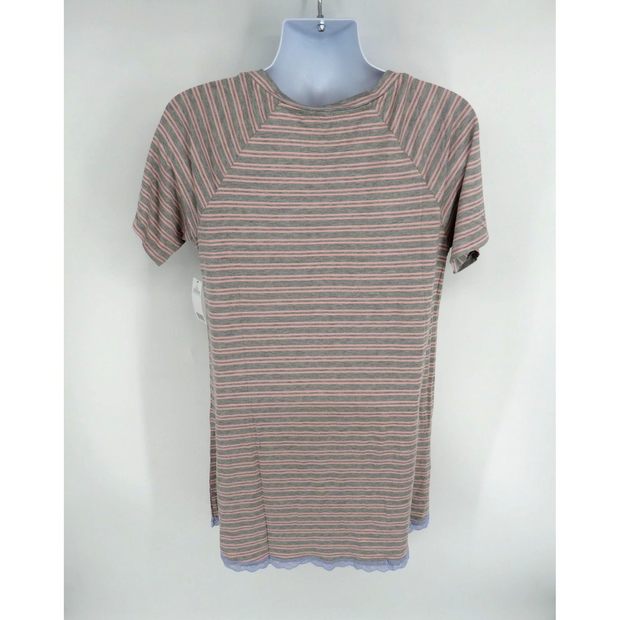 Other Honeydew Women's Large Striped V-Neck Nightshirt NWT Size ONE SIZE - 4 Thumbnail