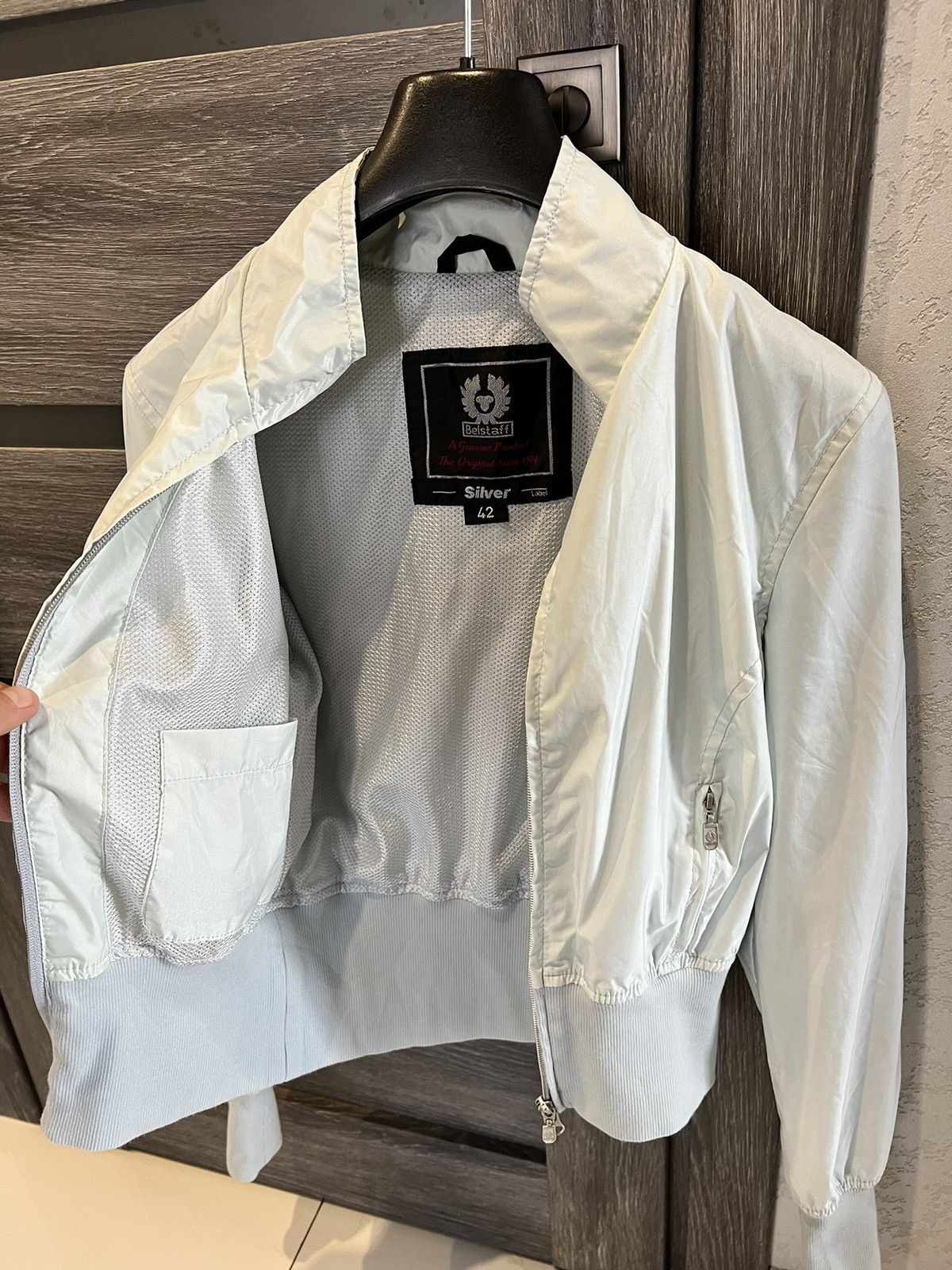 Belstaff Belstaff Silver Nylon jacket reflective logo Size M / US 6-8 / IT 42-44 - 3 Thumbnail