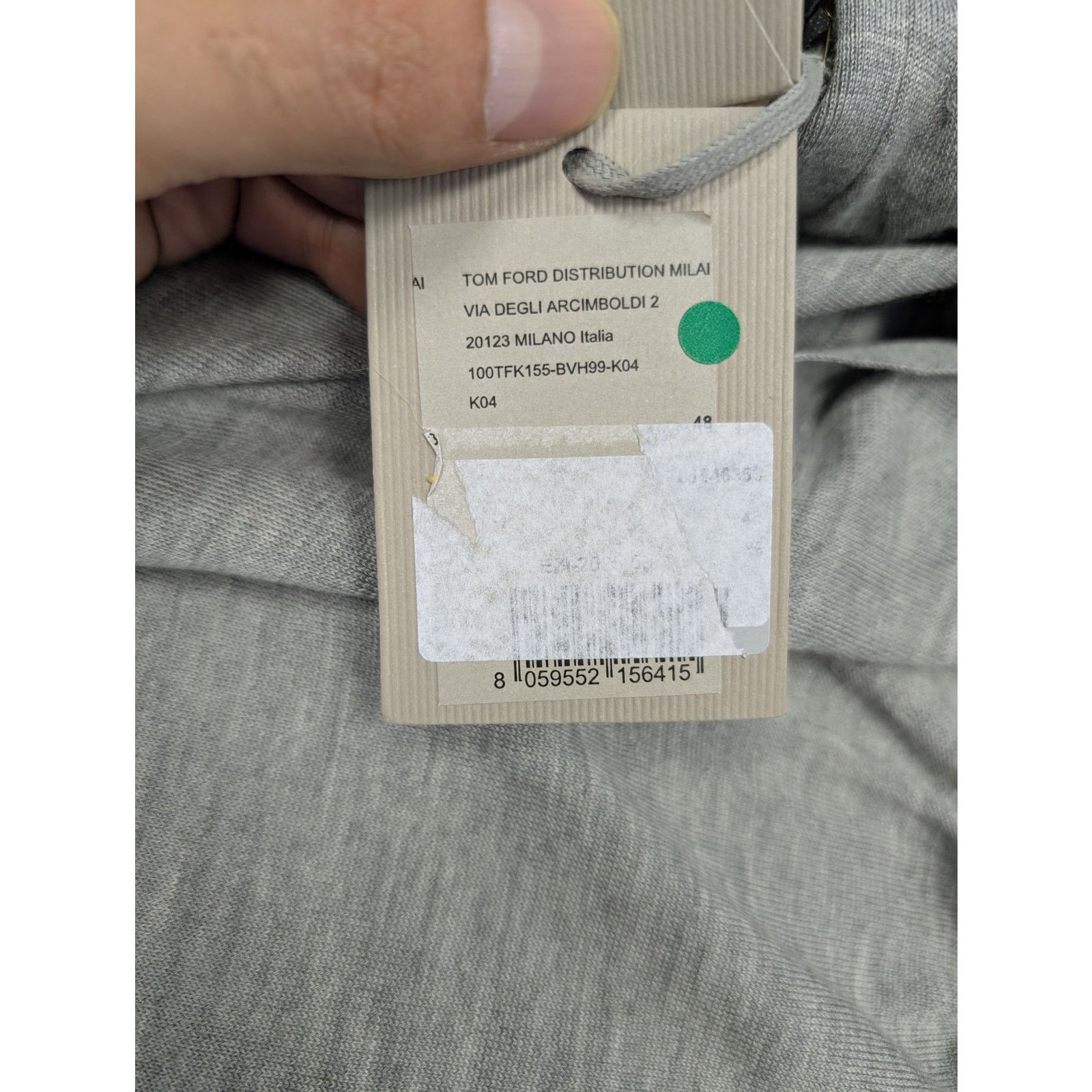 Tom Ford o1rshd1 V-Neck Sweatshirt Sweater in Grey Size US M / EU 48-50 / 2 - 18 Thumbnail