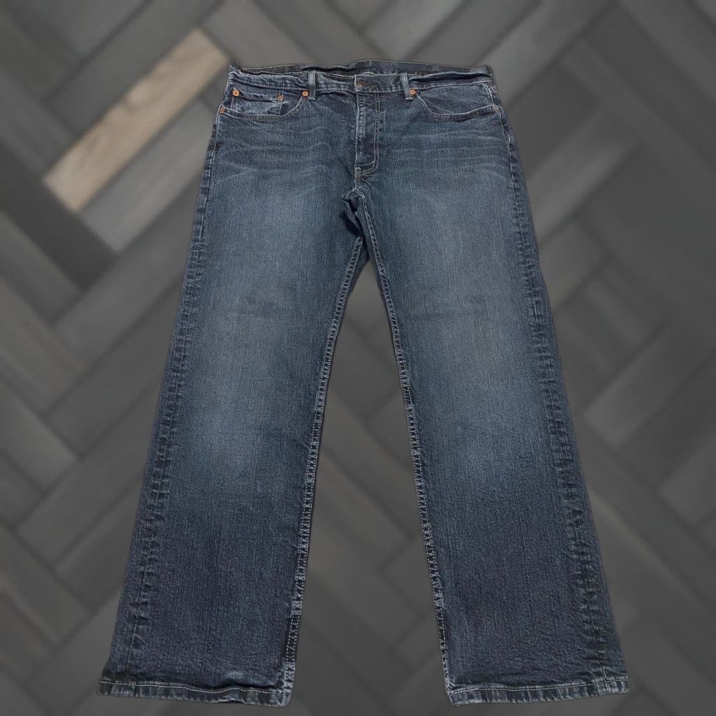 Levi's Levis 559 Jeans Men's Size 38×30 Blue Denim Relaxed Straight Dark Wash Whiskers Size US 38 / EU 54 - 1 Thumbnail