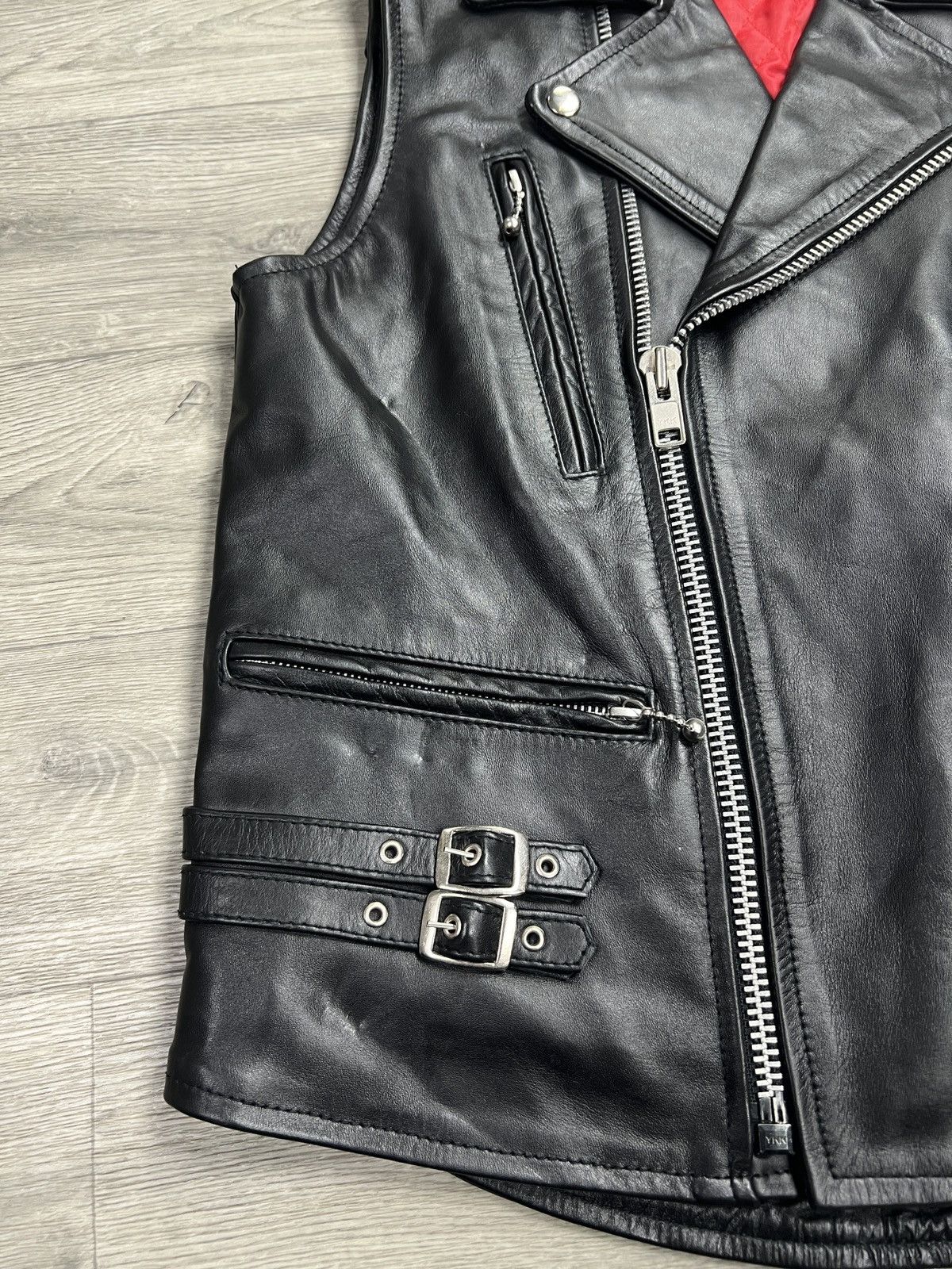 Leather Vintage Leather Biker Vest Motorcycle Moto Women’s Size S M Size M / US 6-8 / IT 42-44 - 7 Thumbnail