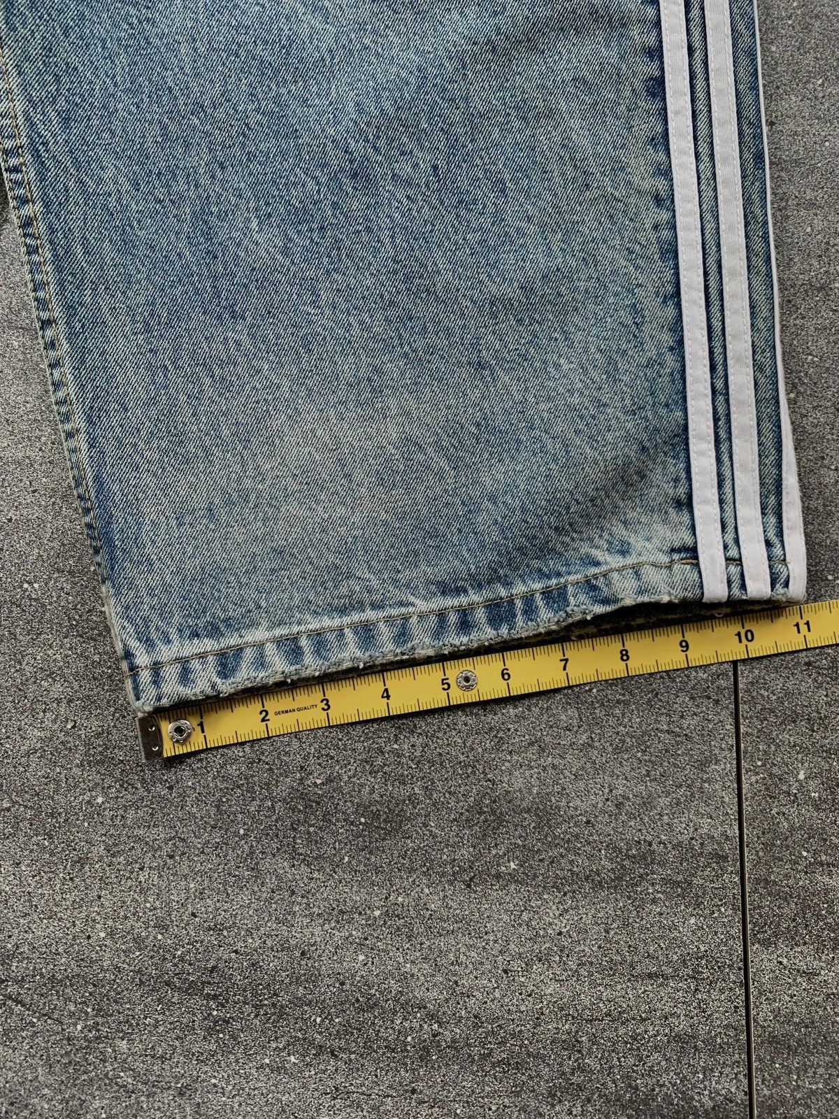 Balenciaga FREE TAX! Adidas 3 Striped Baggy Denim Jeans Size US 32 / EU 48 - 17 Thumbnail