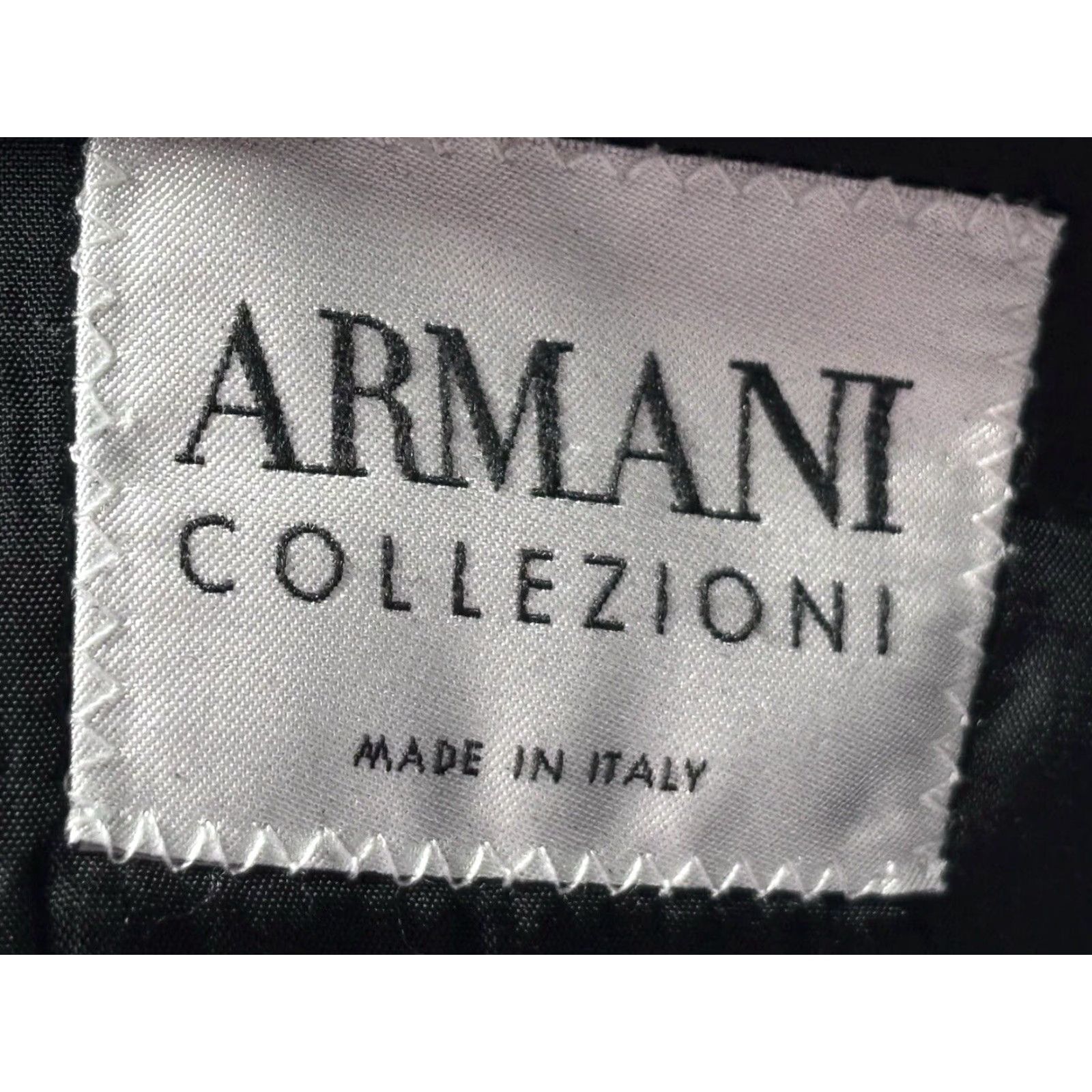 Armani Armani Collezioni Blazer Jacket Men Black 40L Big & Tall Viscose Three-Button Made in Italy Coat / Suit Jacket Size 40L - 7 Thumbnail