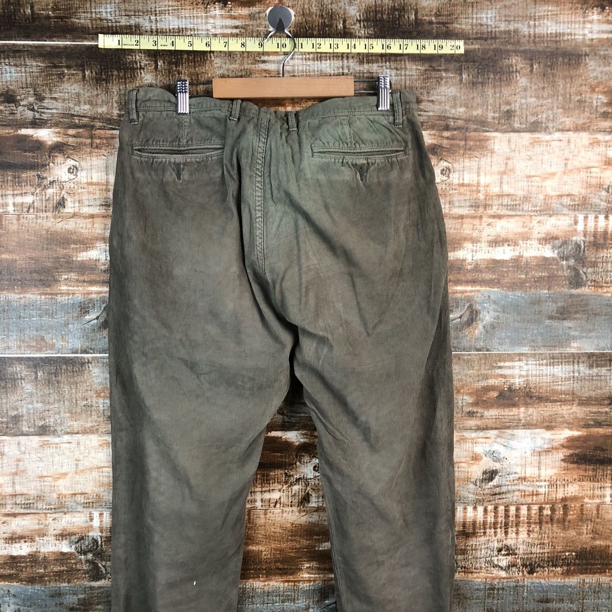 Japanese Brand × Vintage Shark Park Green faded vintage Casual Pants #A2447 Size US 31 - 14 Thumbnail