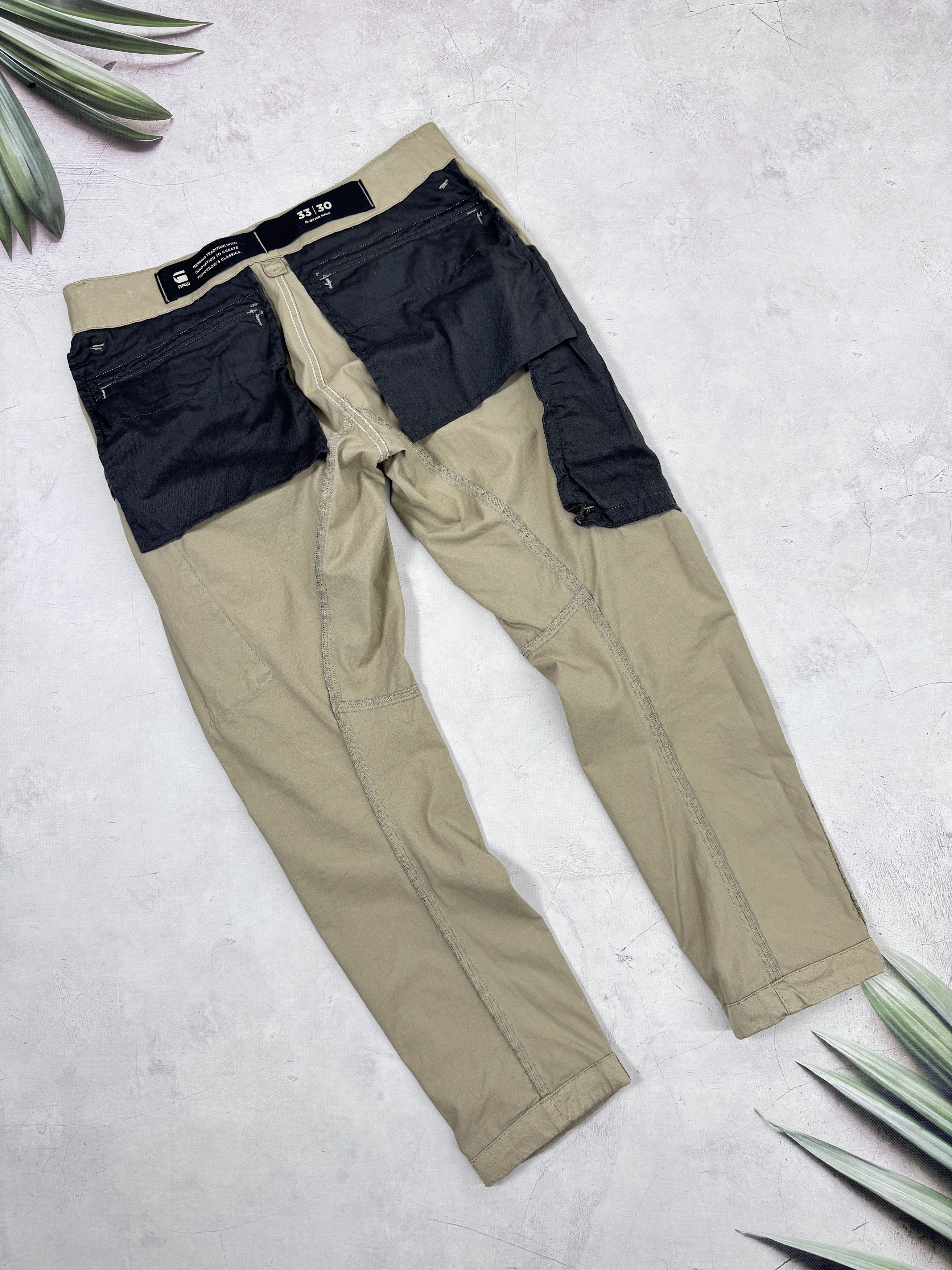 G-Star G-Star Raw Rovic Zip 3D Tapered Cargo Pants Multipocket Size US 33 - 16 Thumbnail