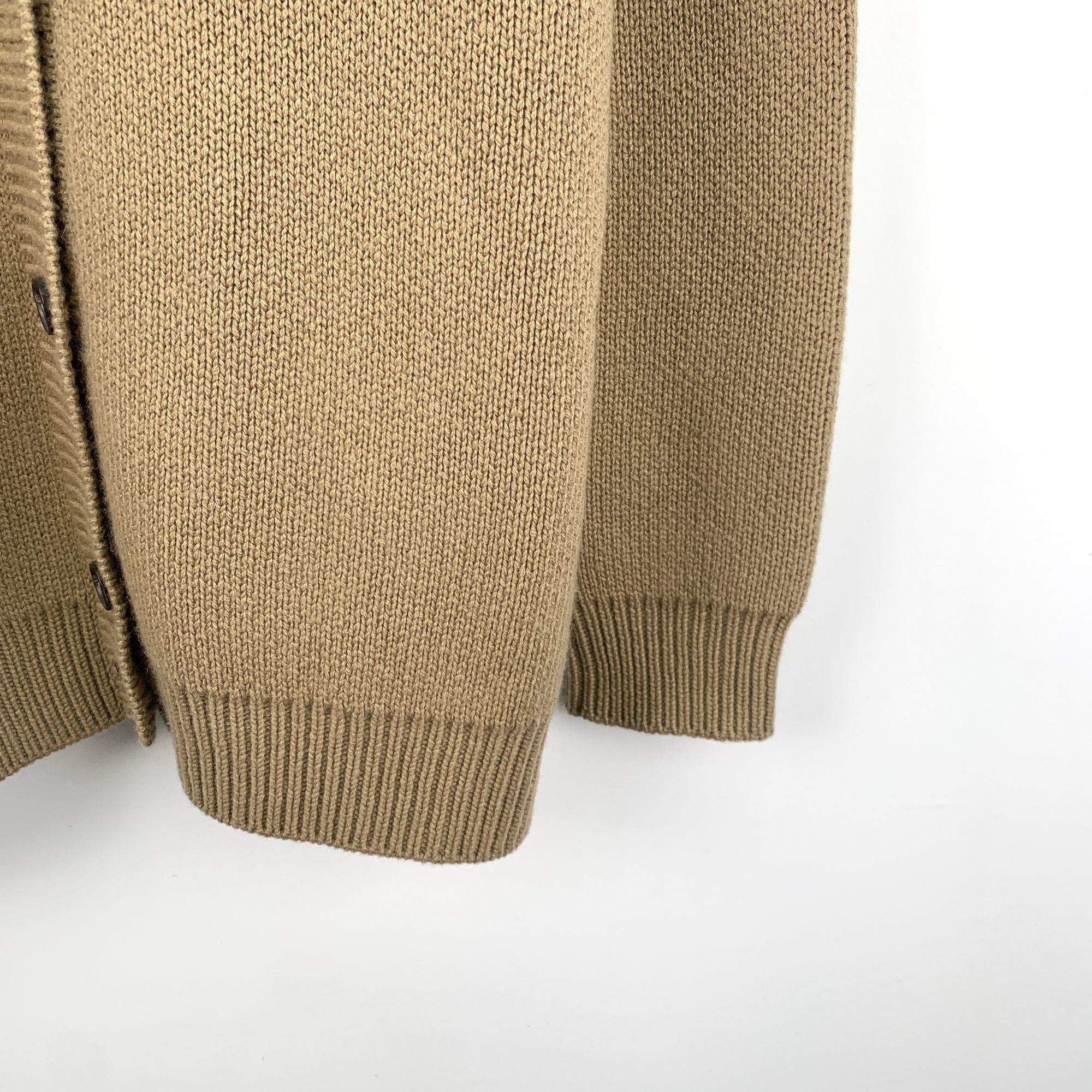 Prada Prada Brown 100% Cashmere Knitted Single-Breasted Sweater Co Size S / US 4 / IT 40 - 6 Thumbnail