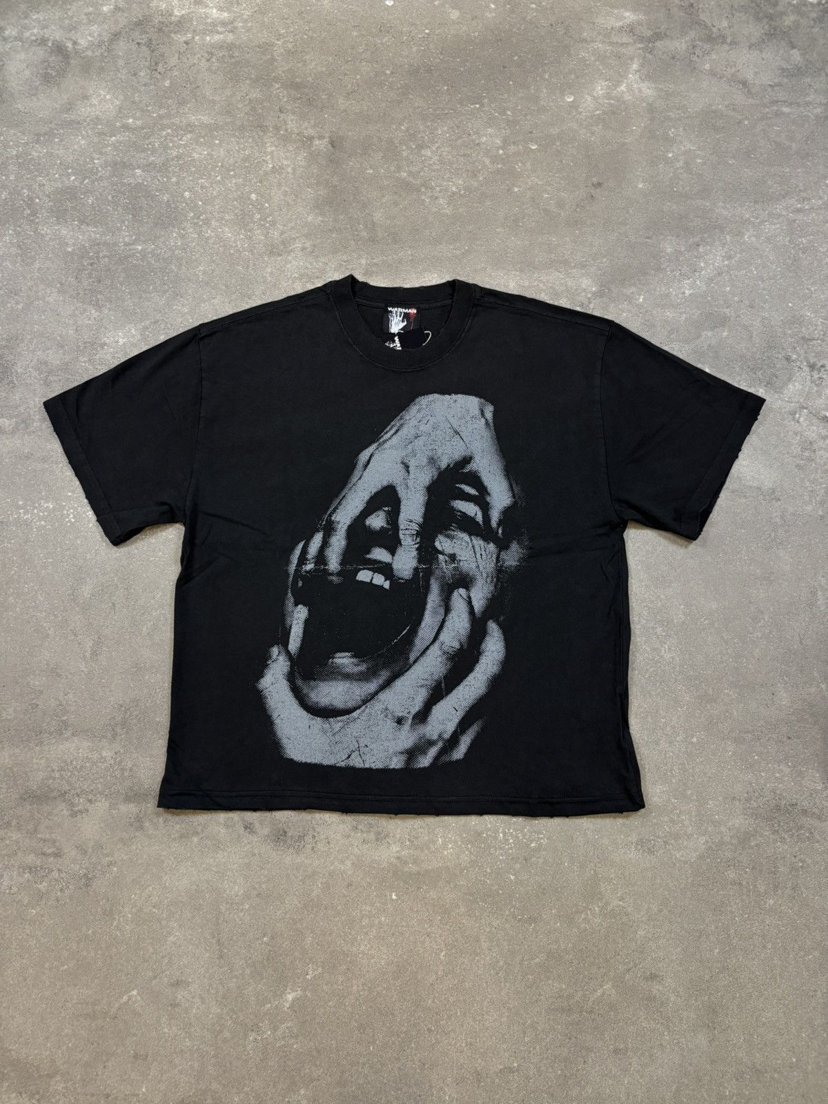 Vintage Warman Open Your Mouth Graphic T-Shirt, Black Size US L / EU 52-54 / 3 - 1 Thumbnail