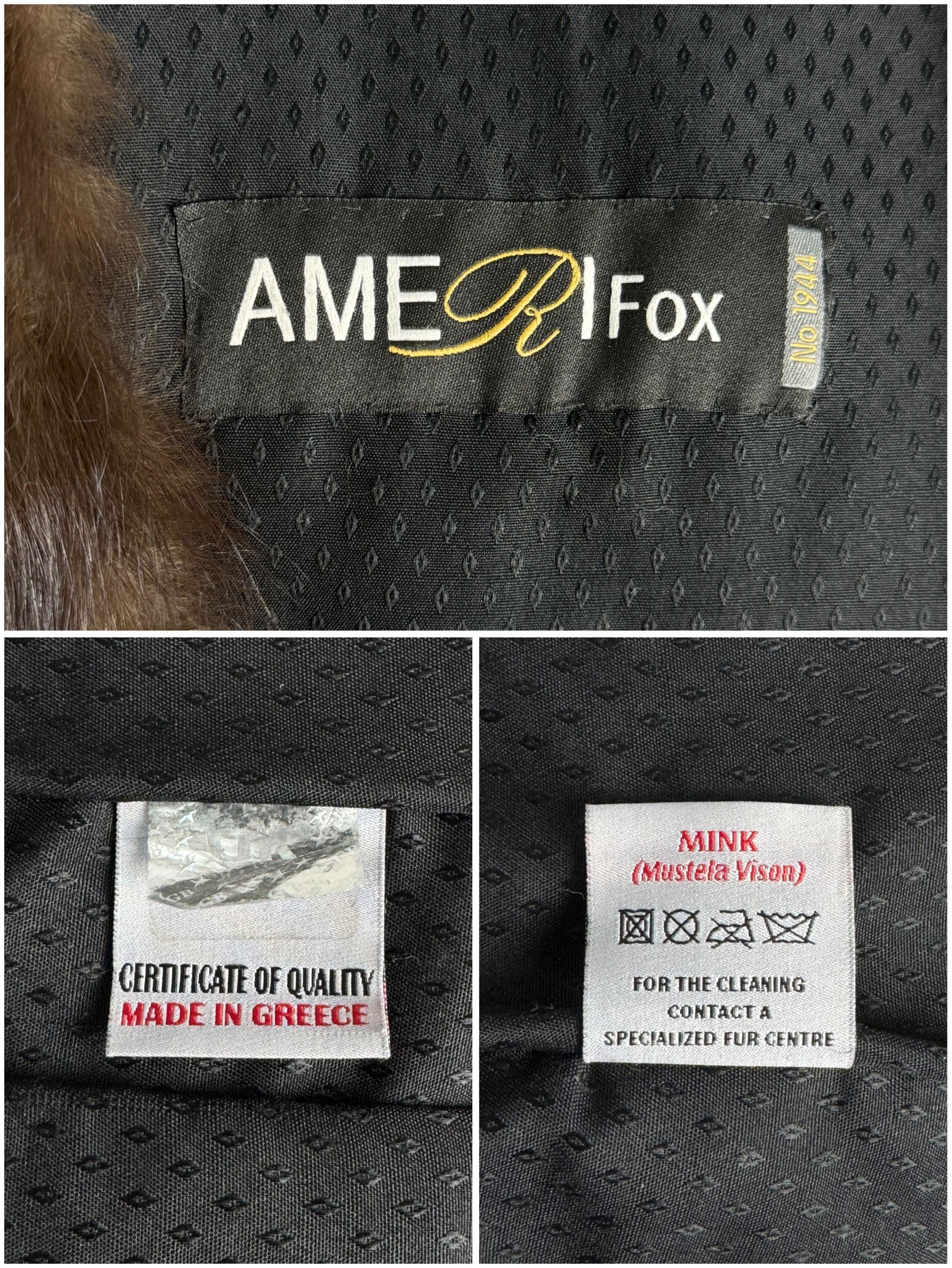 Other AMERIFOX women’s mink fur vest, made in Greece Size M / US 6-8 / IT 42-44 - 4 Thumbnail