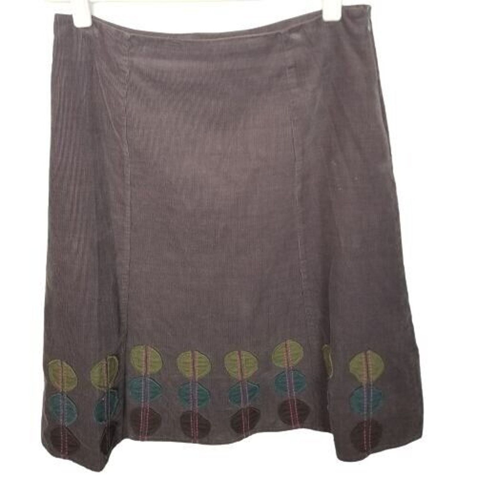 Boden Boden Womens Corduroy Skirt Y2K Chocolate Brown 8L Geometric Size 30" / US 8 / IT 44 - 1 Thumbnail