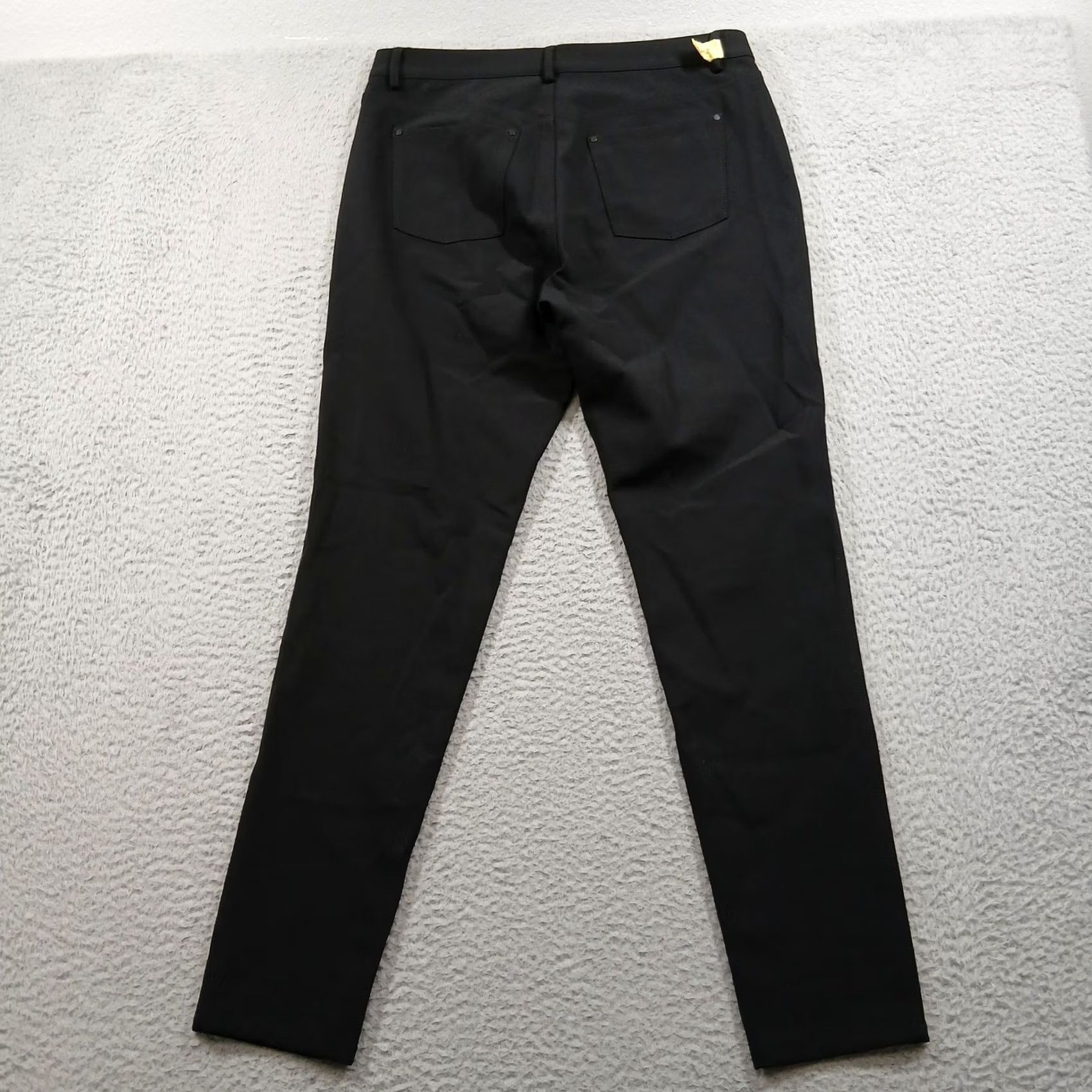 Vintage Lafayette 148 New York Mercer Slim Fit Pants Black Size 6 Woman Velvet? No, Black solid pants with pockets, stretchTwist? Size 28" / US 6 / IT 42 - 3 Thumbnail