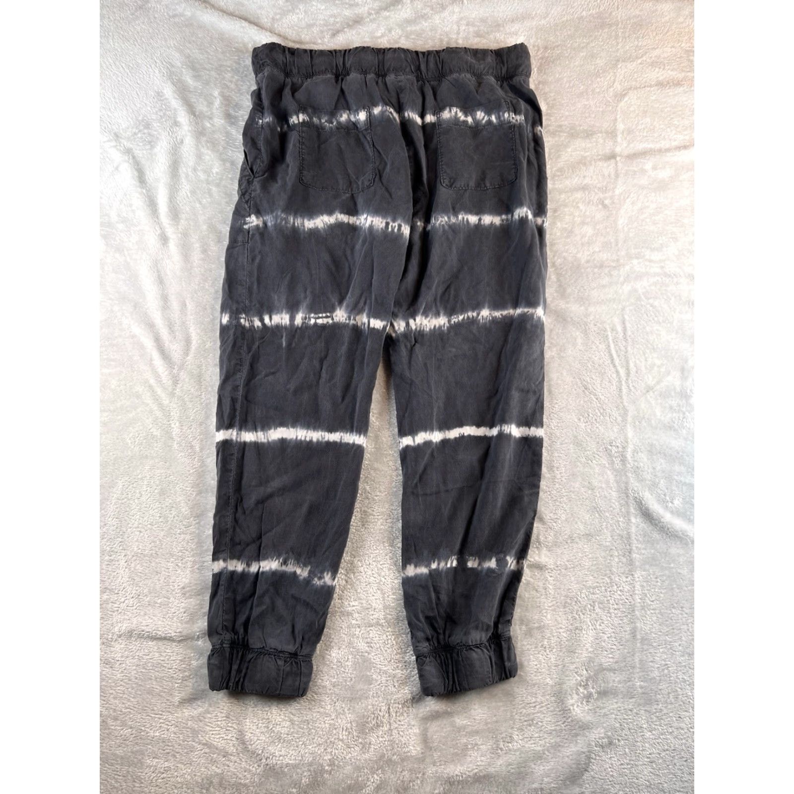 Anthropologie CLOTH & STONE ANTHROPOLOGIE Joggers Womens L Tie-Dye Striped Washed Black Size 36" / US 14 / IT 50 - 2 Thumbnail