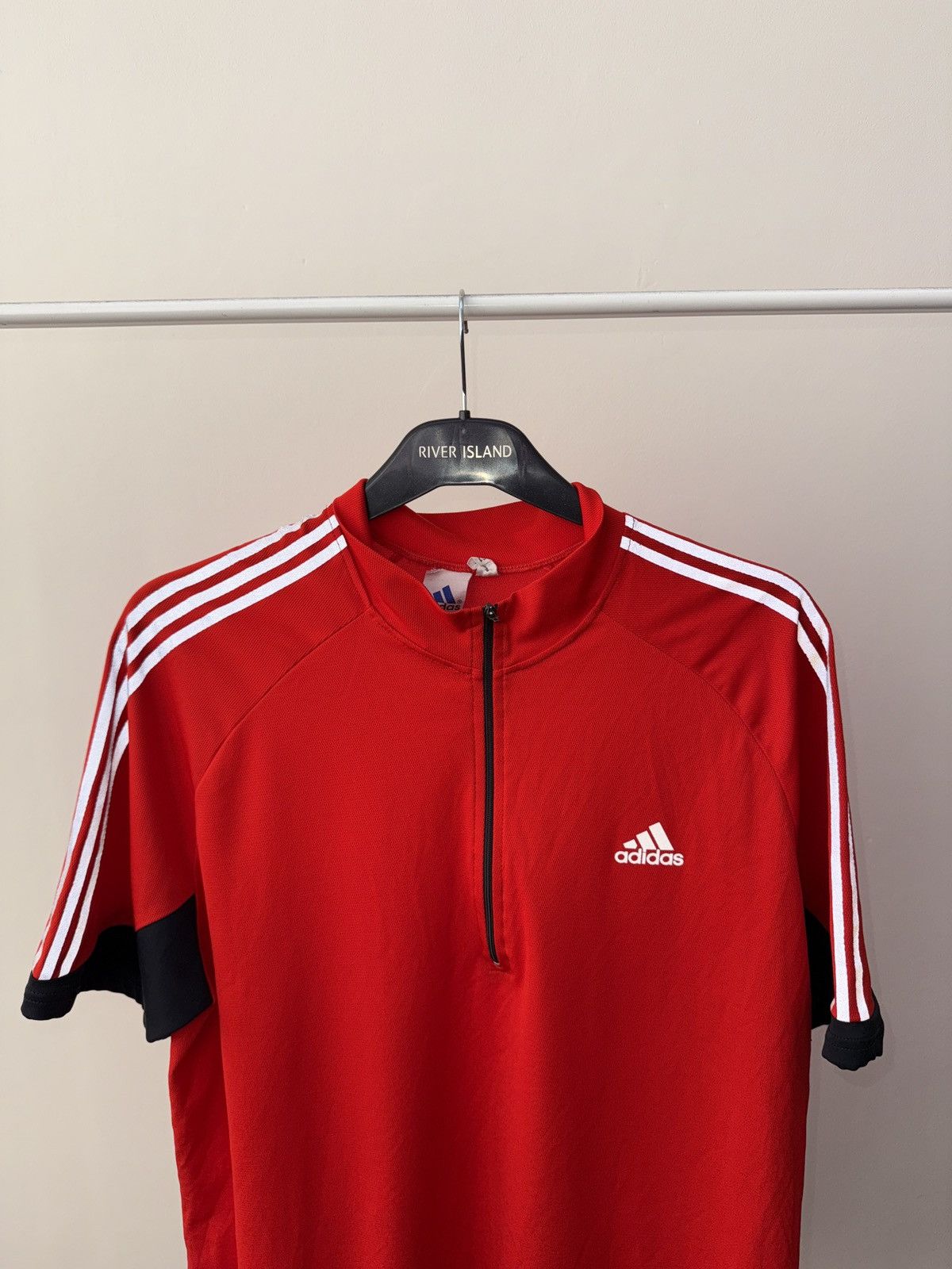 Adidas Vintage Adidas Clima Cycling Shirt Red 3 Stripes Size US XXL / EU 58 / 5 - 15 Thumbnail