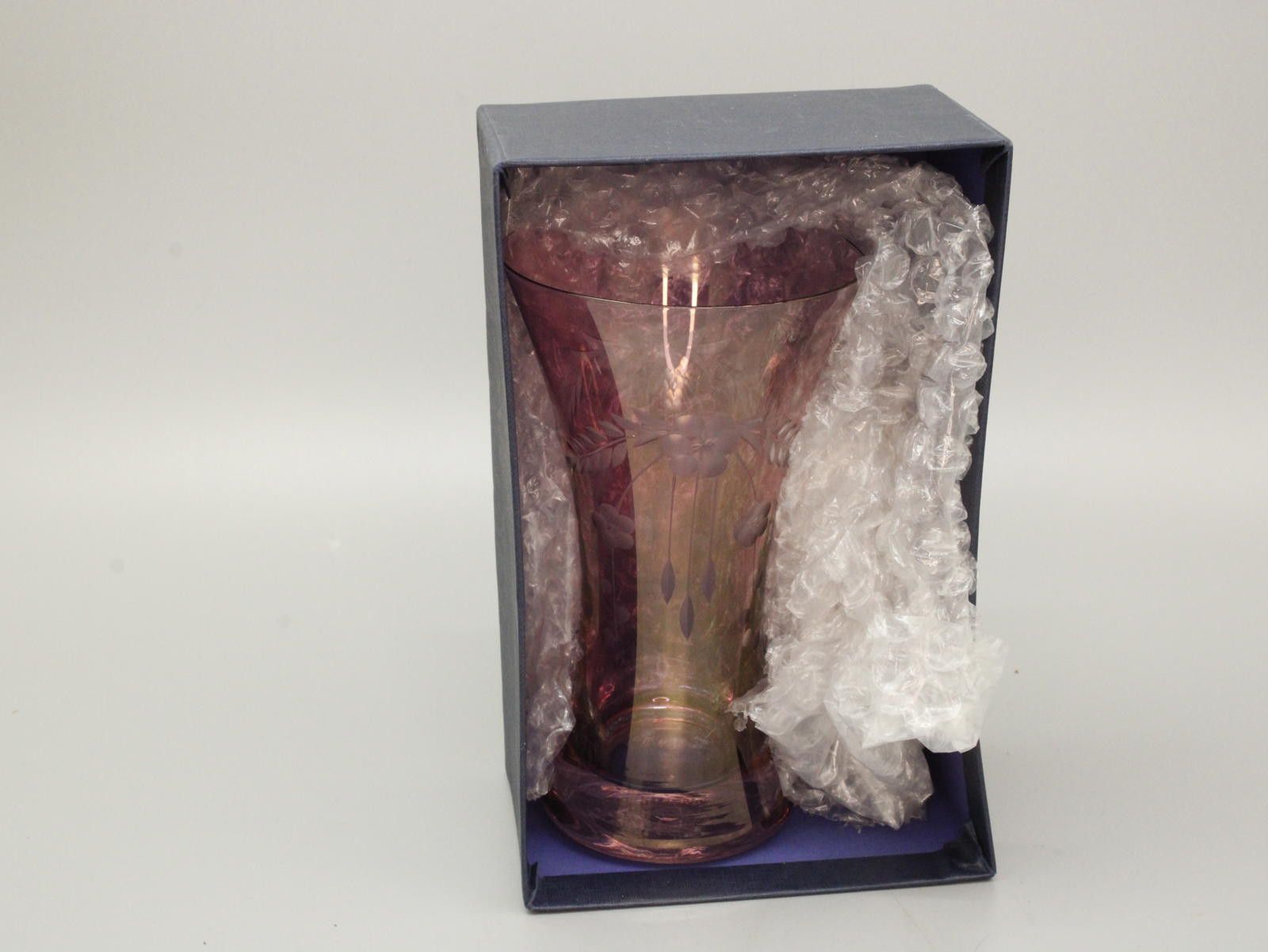 Other Bohemia Crystal Decorative Pink Etched Glass Vase Size ONE SIZE - 4 Thumbnail