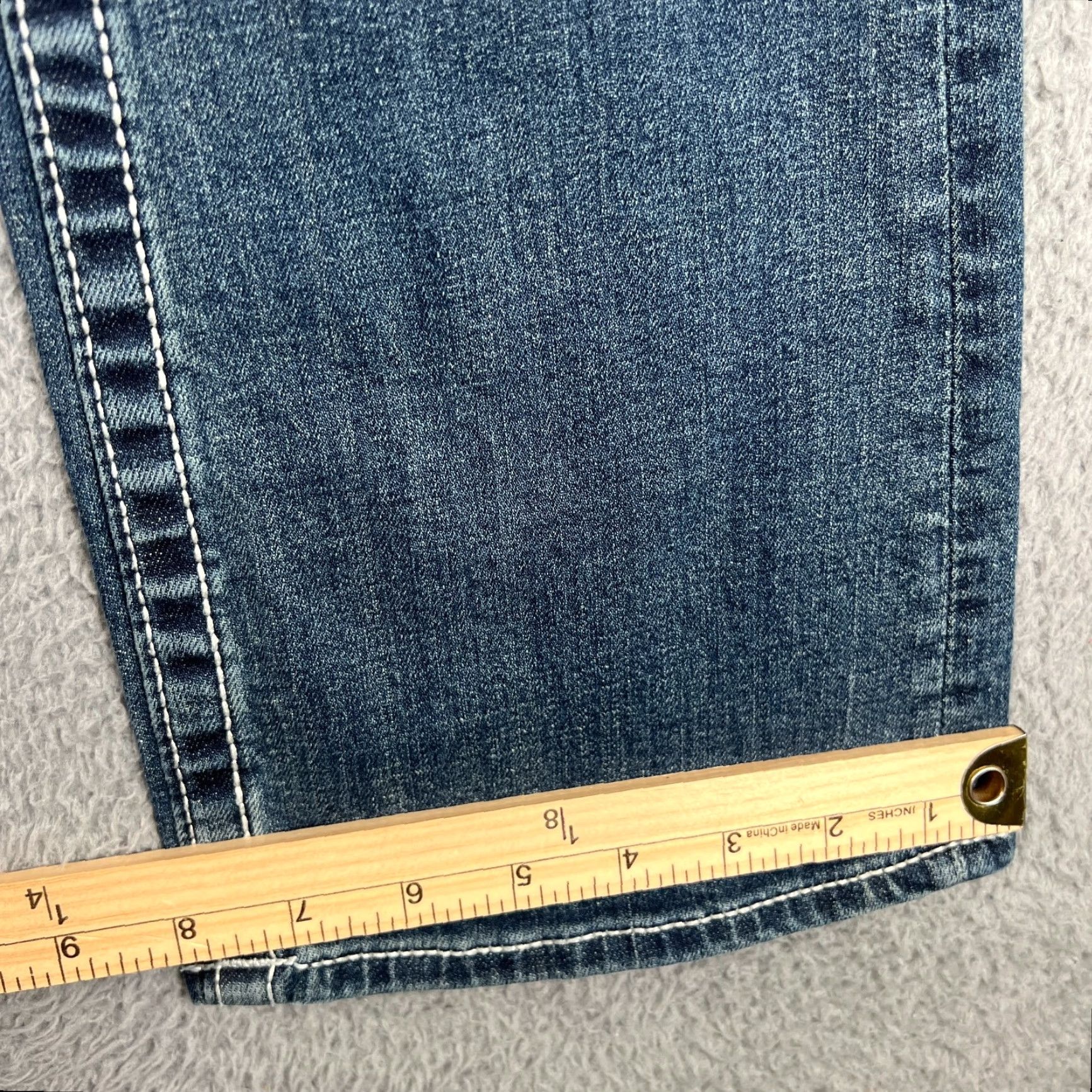 Vintage VIGOSS Slim Boot Jeans Women's Size 4 Blue Stretch Denim 5-Pocket Mid Rise Size 27" / US 4 / IT 40 - 2 Thumbnail