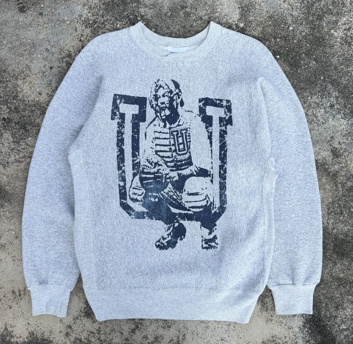 Vintage Vintage 80s University Athletic Society Baggy Sweatshirt Size US L / EU 52-54 / 3 - 9 Thumbnail