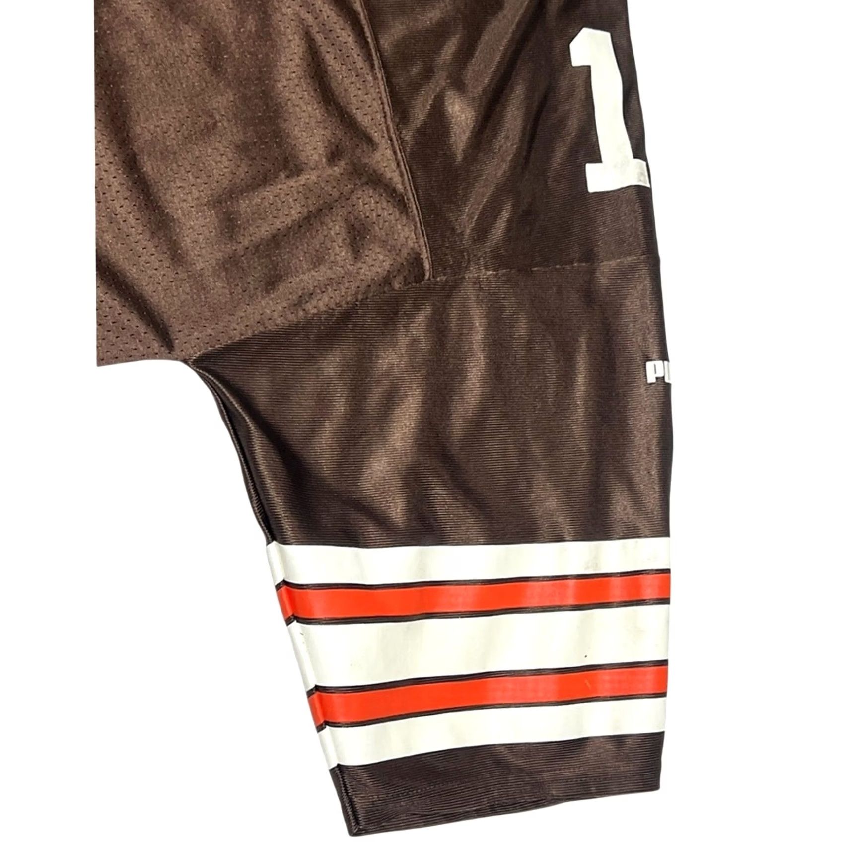 Puma PUMA Ty Detmer Browns Jersey NFL Orange Large Mens T-Shirt Cleveland Browns Football Jersey Mens Large Browns NFL Jersey Gray/Brown Size US L / EU 52-54 / 3 - 5 Thumbnail