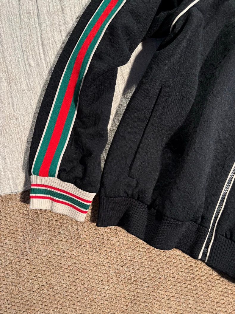 Gucci Gucci Size 3XL Classic dark pattern full-print LOGO green Size US XXL / EU 58 / 5 - 4 Thumbnail