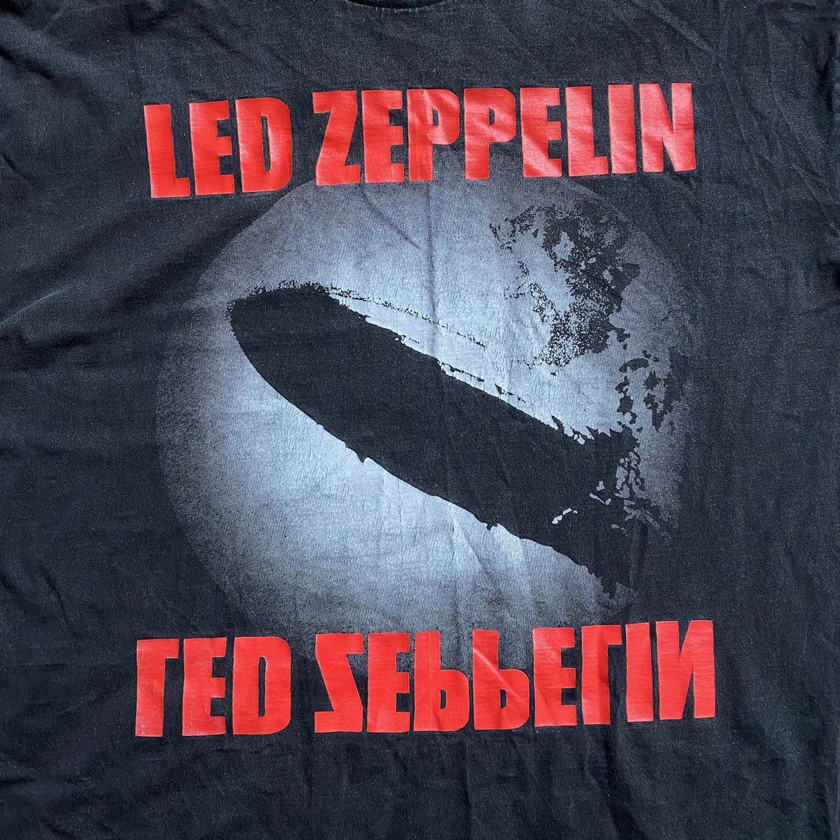 Band Tees VINTAGE LED ZEPPELIN SHUTTLE FADED T SHIRT Size US XXL / EU 58 / 5 - 2 Thumbnail