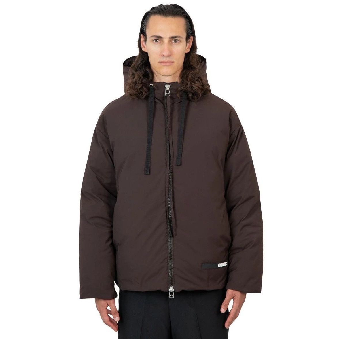 OAMC o1y0225 Logo Hooded Jacket in Chocolate Brown Size US L / EU 52-54 / 3 - 1 Thumbnail